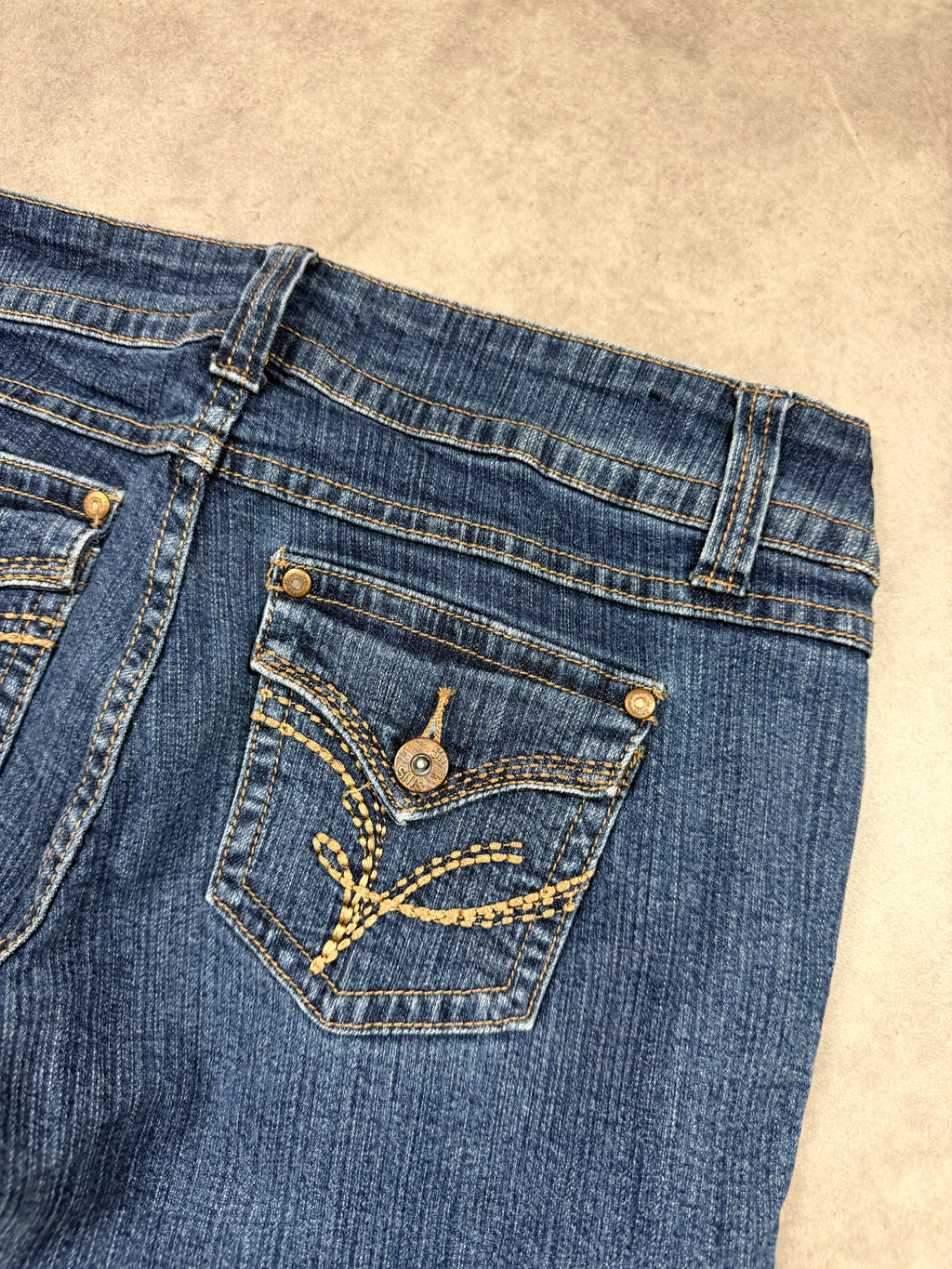 Streetwear Society Vintage Jeans Backprint Y2K Bootcut Fit 2003 M Damen