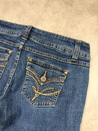 Streetwear Society Vintage Jeans Backprint Y2K Bootcut Fit 2003 M Damen