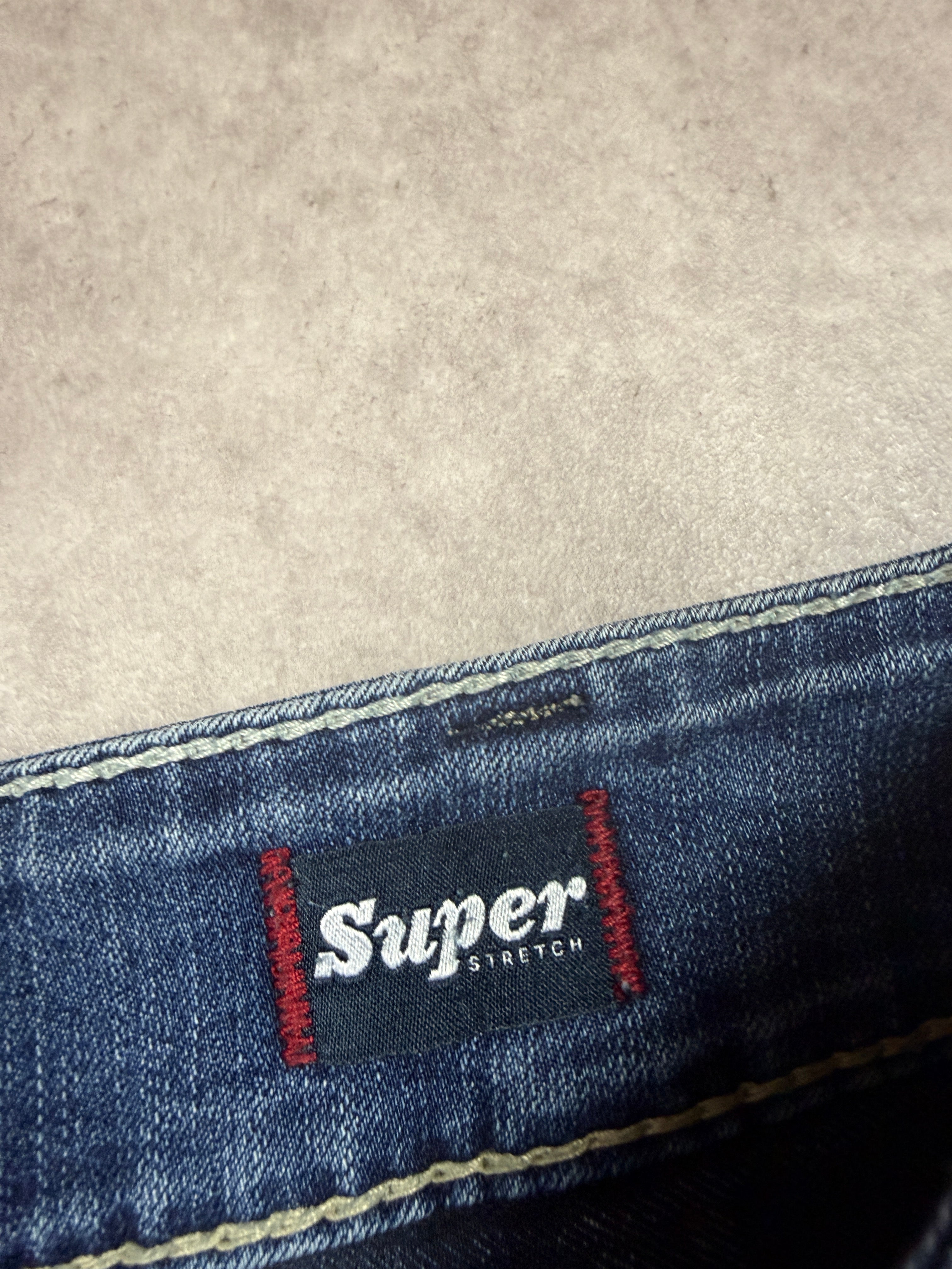 Silver Vintage Jeans Backprint Y2K Bootcut Fit 2007 S Damen