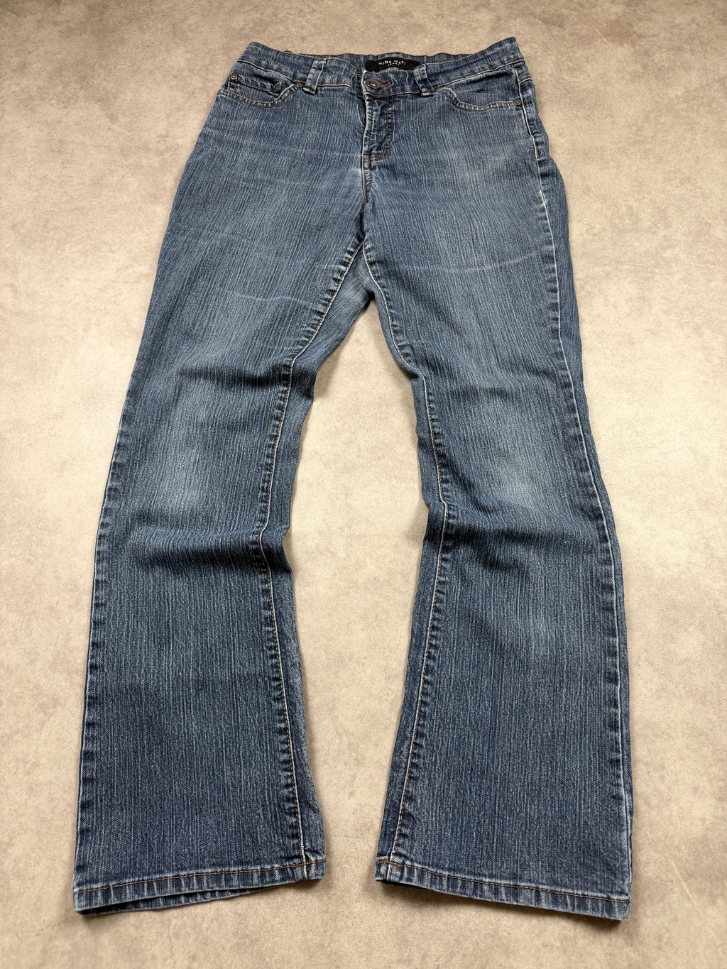 Nine West Vintage Jeans Backprint Y2K Bootcut Fit 2004 S