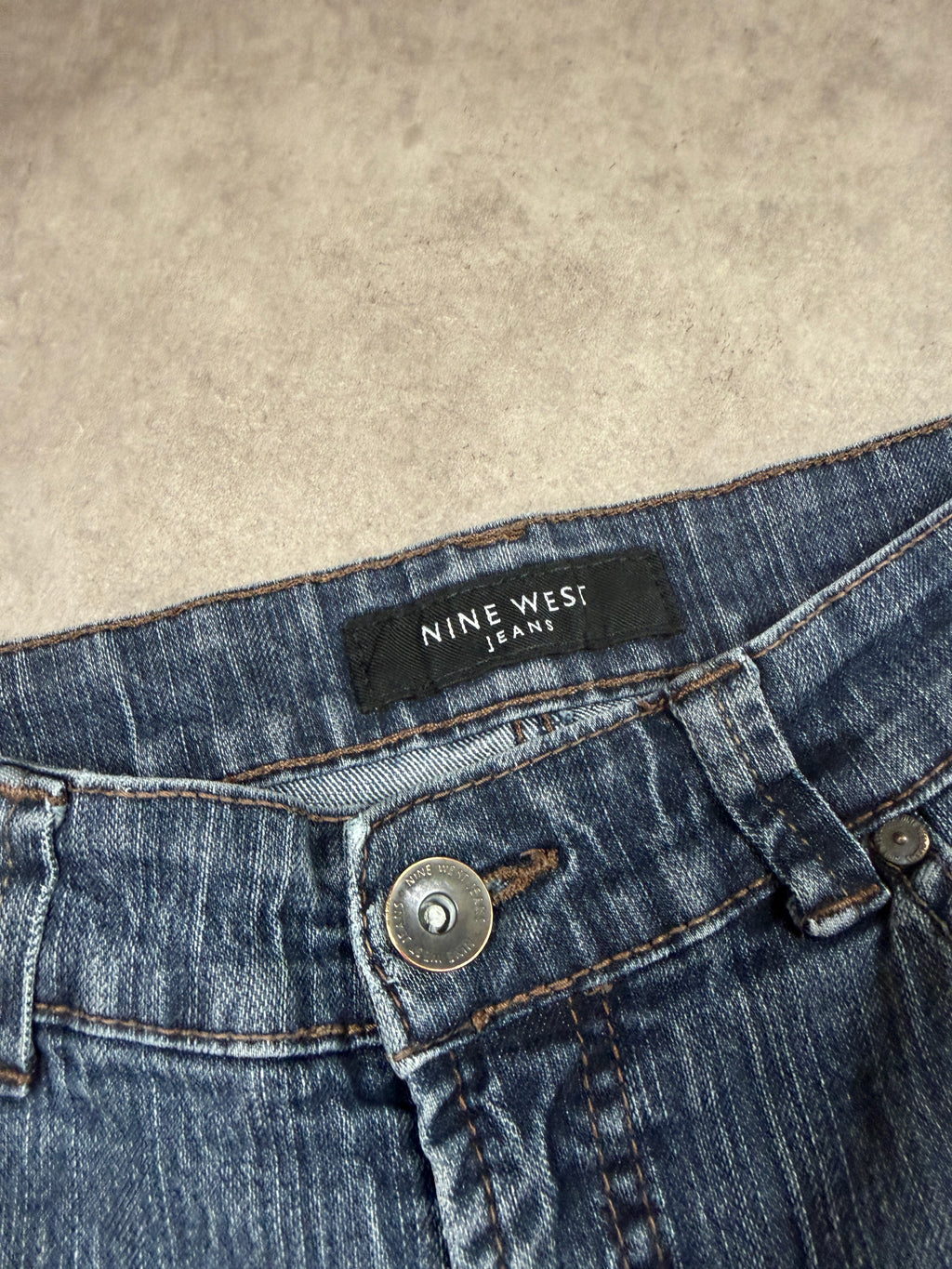 Nine West Vintage Jeans Backprint Y2K Bootcut Fit 2004 S