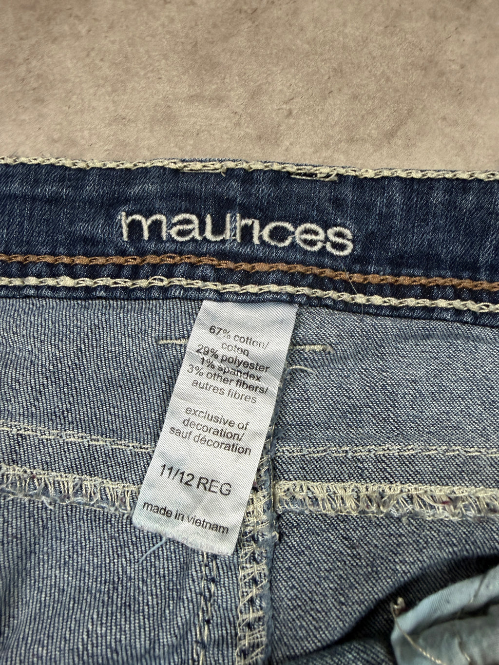 Maurices Vintage Jeans Bootcut Y2K Denim 2000s Damen M