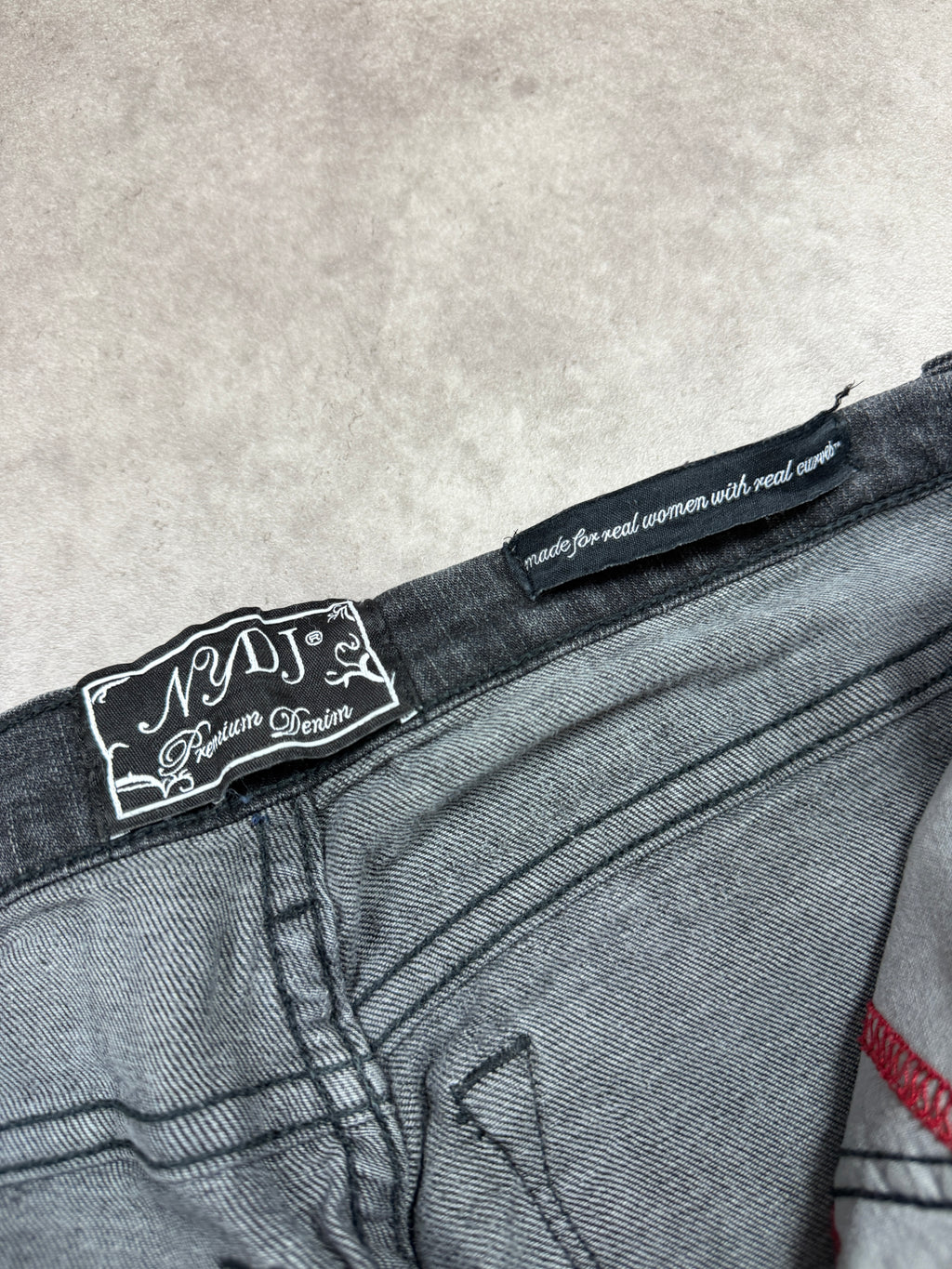 NYDJ Vintage Jeans Backprint Y2K Straight Fit L