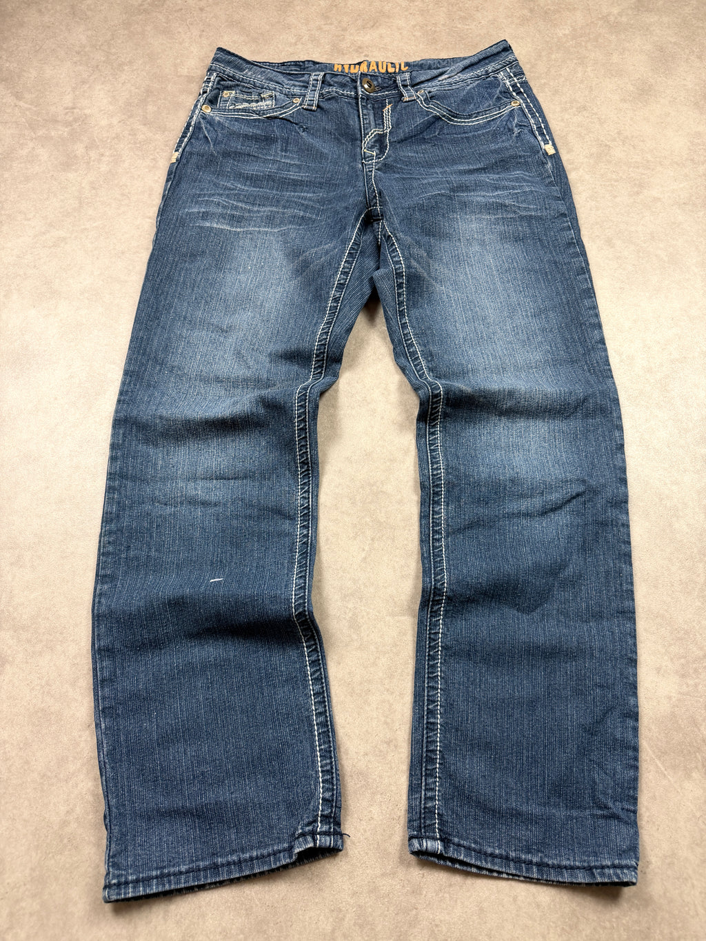 Hydraulic Vintage Jeans Backprint Y2K Straight Fit 2005 S Damen