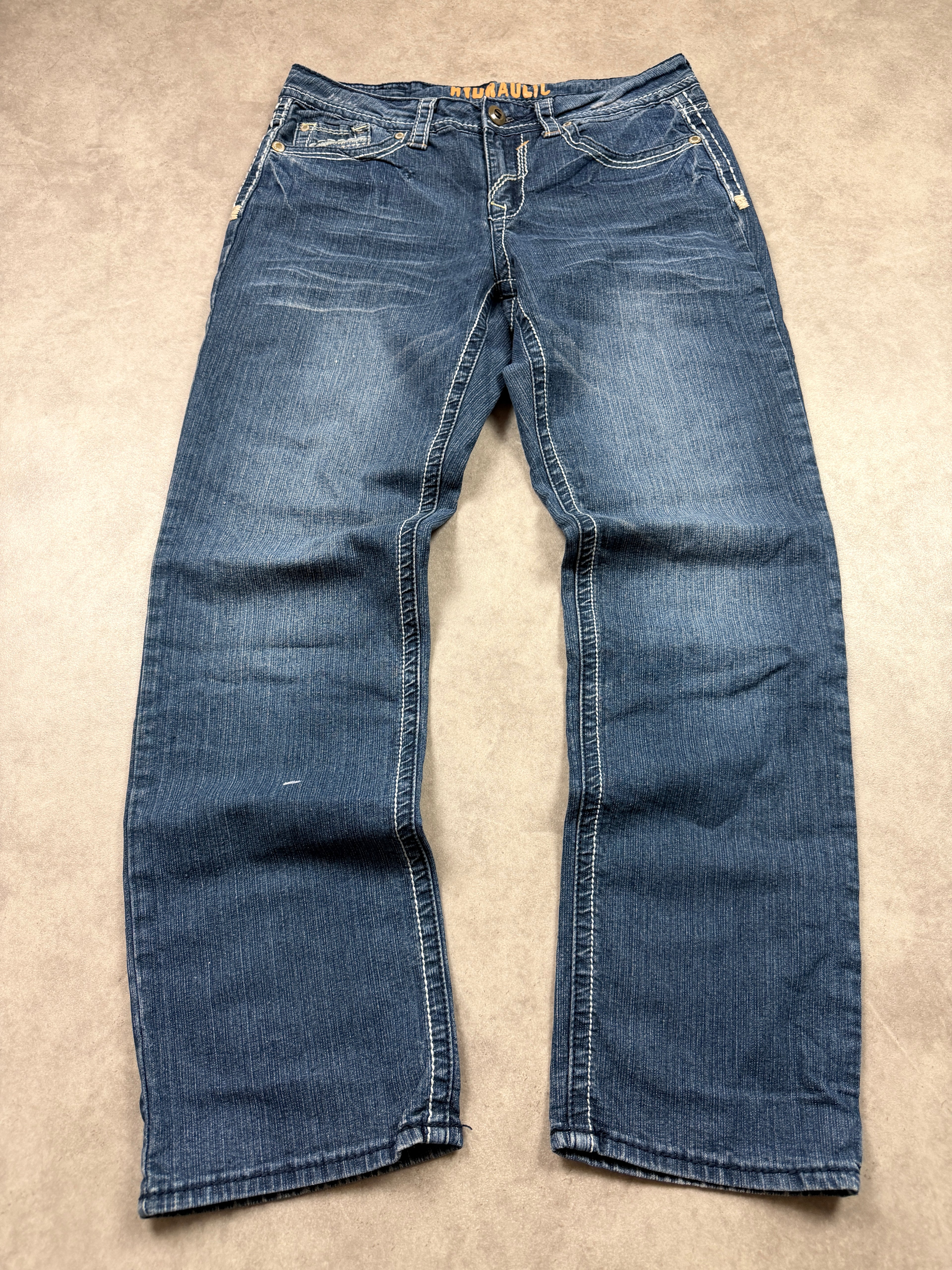 Hydraulic Vintage Jeans Backprint Y2K Straight Fit 2005 S Damen