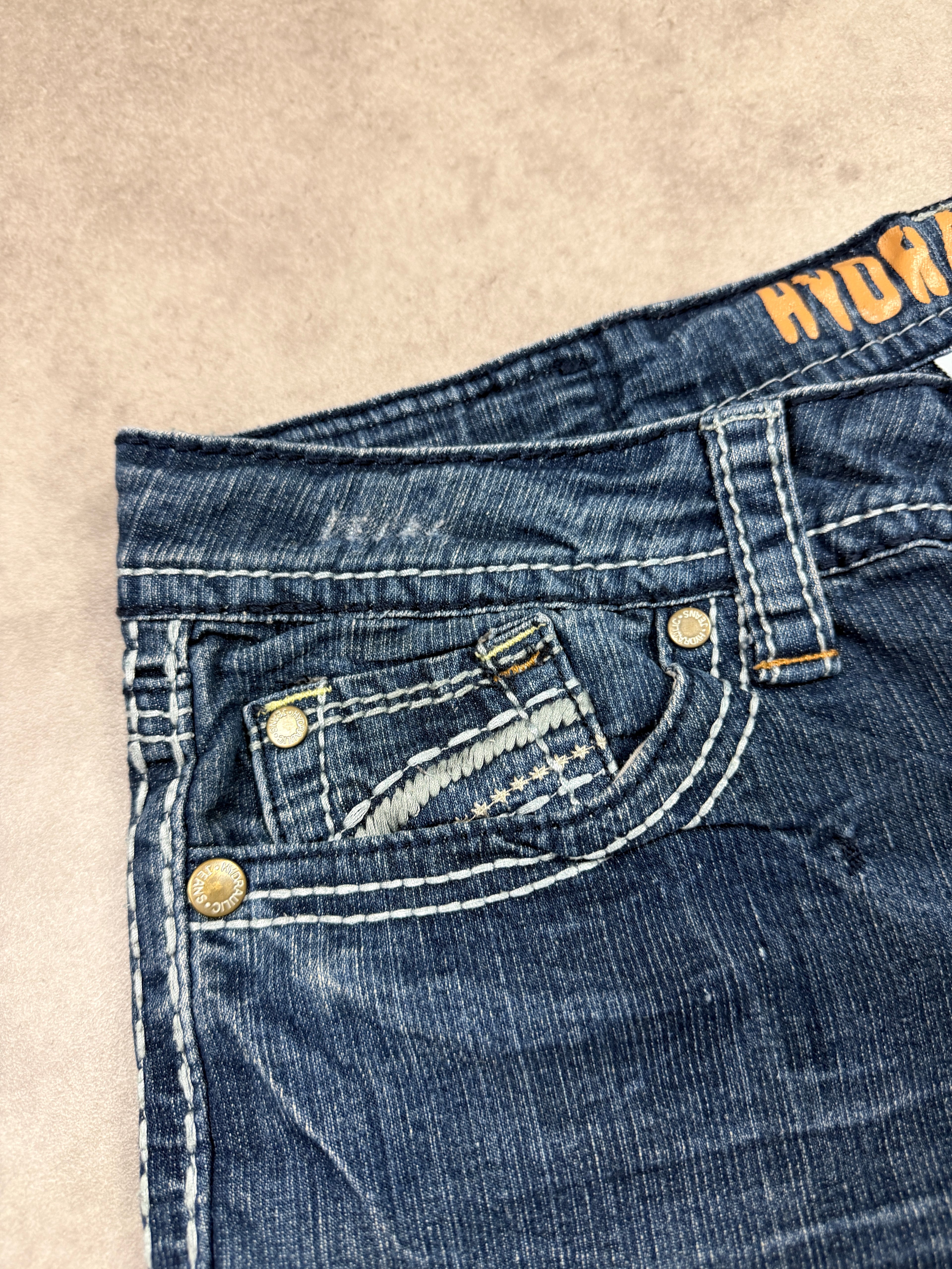 Hydraulic Vintage Jeans Backprint Y2K Straight Fit 2005 S Damen