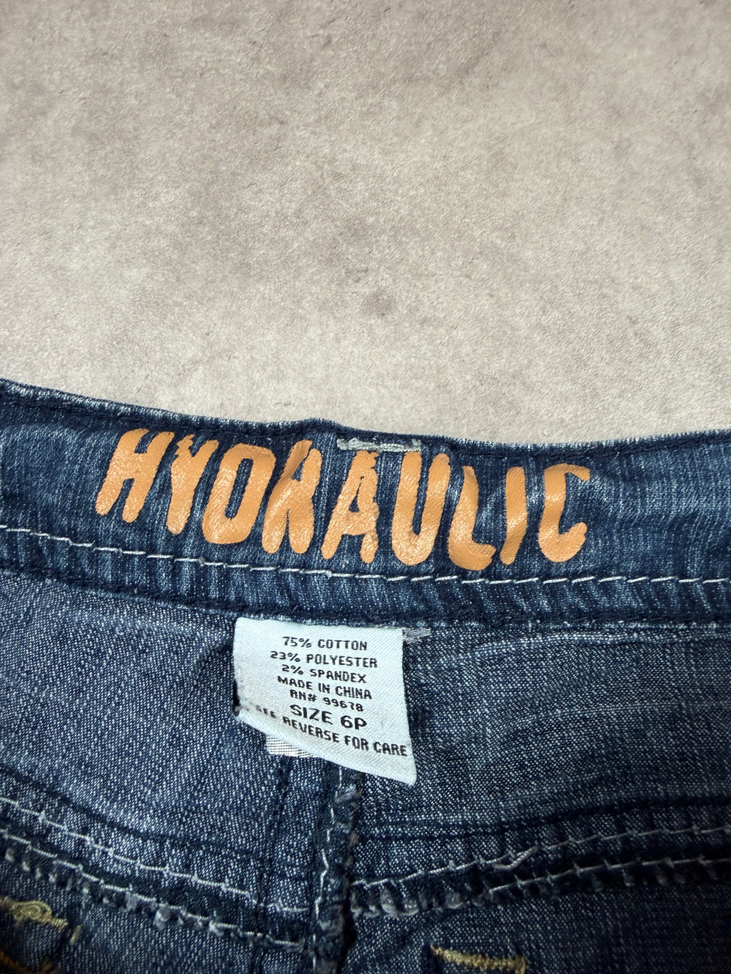 Hydraulic Vintage Jeans Backprint Y2K Straight Fit 2005 S Damen