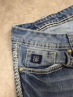 Cowgirl Up Vintage Jeans Backprint Y2K Straight Fit 2005 L