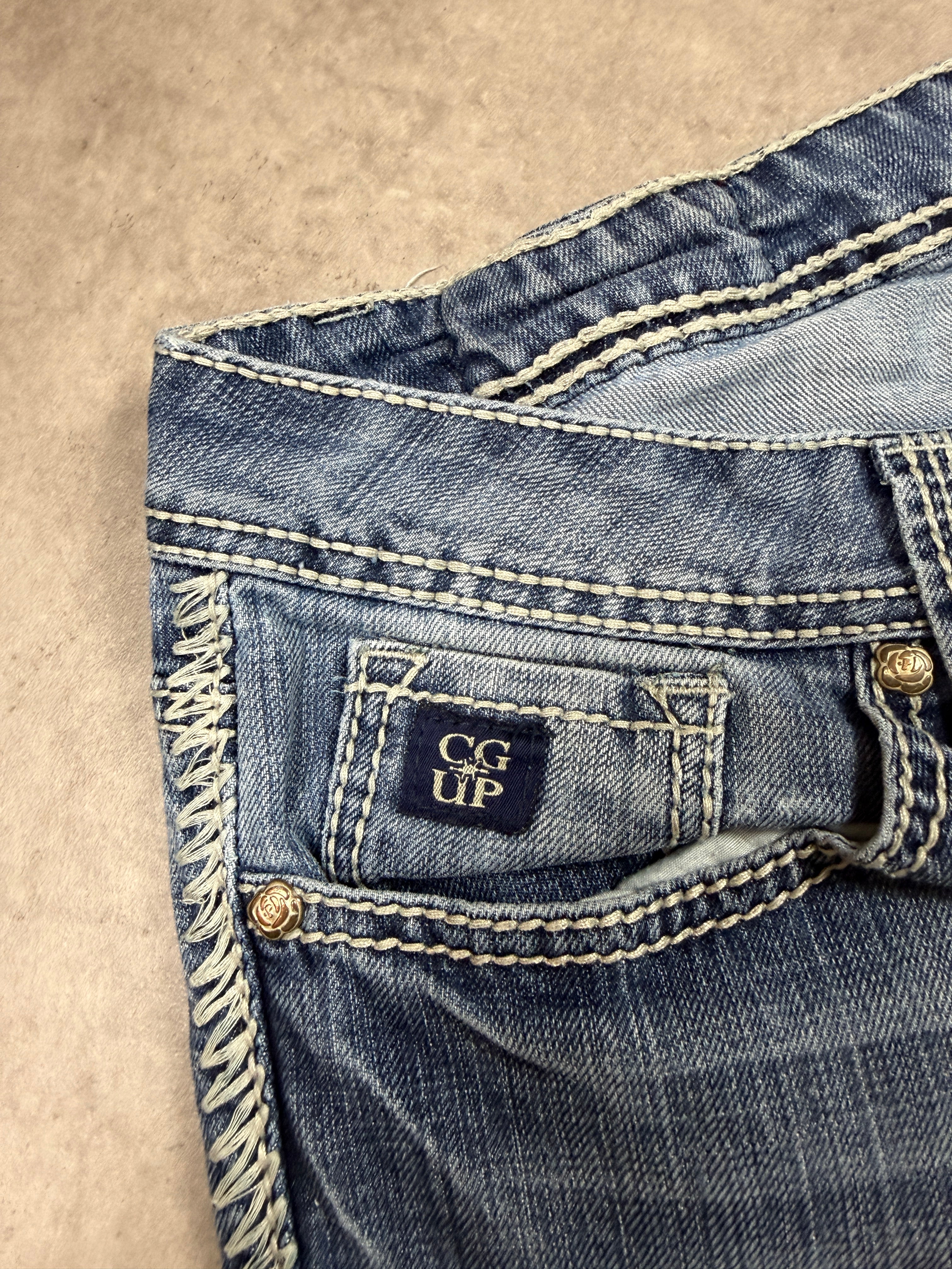 Cowgirl Up Vintage Jeans Backprint Y2K Straight Fit 2005 L