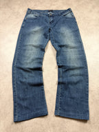 Denim Vintage Jeans Backprint Y2K Bootcut Fit 2006 M Damen