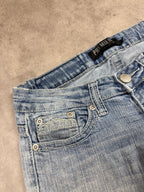 Premier Vintage Jeans Backprint Y2K Bootcut Fit 2006 M Damen