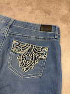 Soundgirl Vintage Jeans Backprint Y2K Bootcut Fit 2006 L Damen