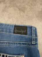 Soundgirl Vintage Jeans Backprint Y2K Bootcut Fit 2006 L Damen