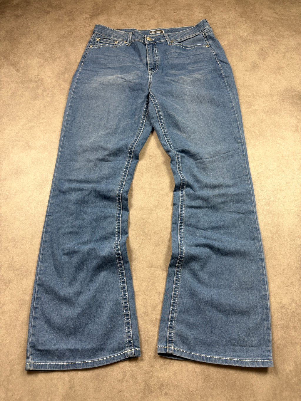 Soundgirl Vintage Jeans Backprint Y2K Bootcut Fit 2006 L Damen