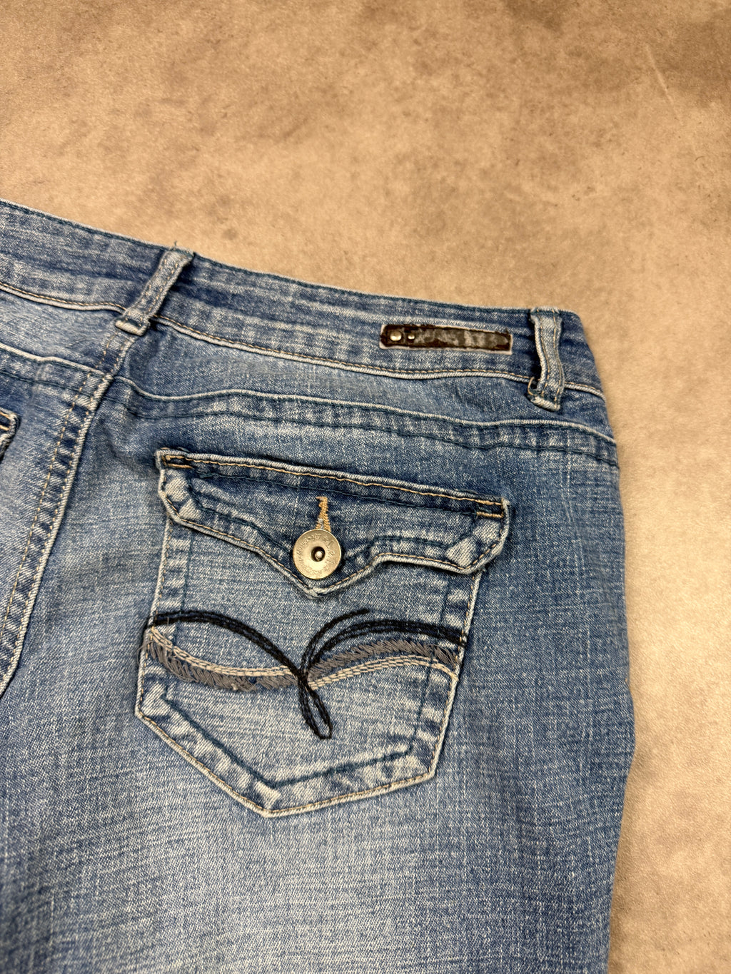 L.E.I. Vintage Jeans Backprint Y2K Bootcut Fit 2006 S Damen