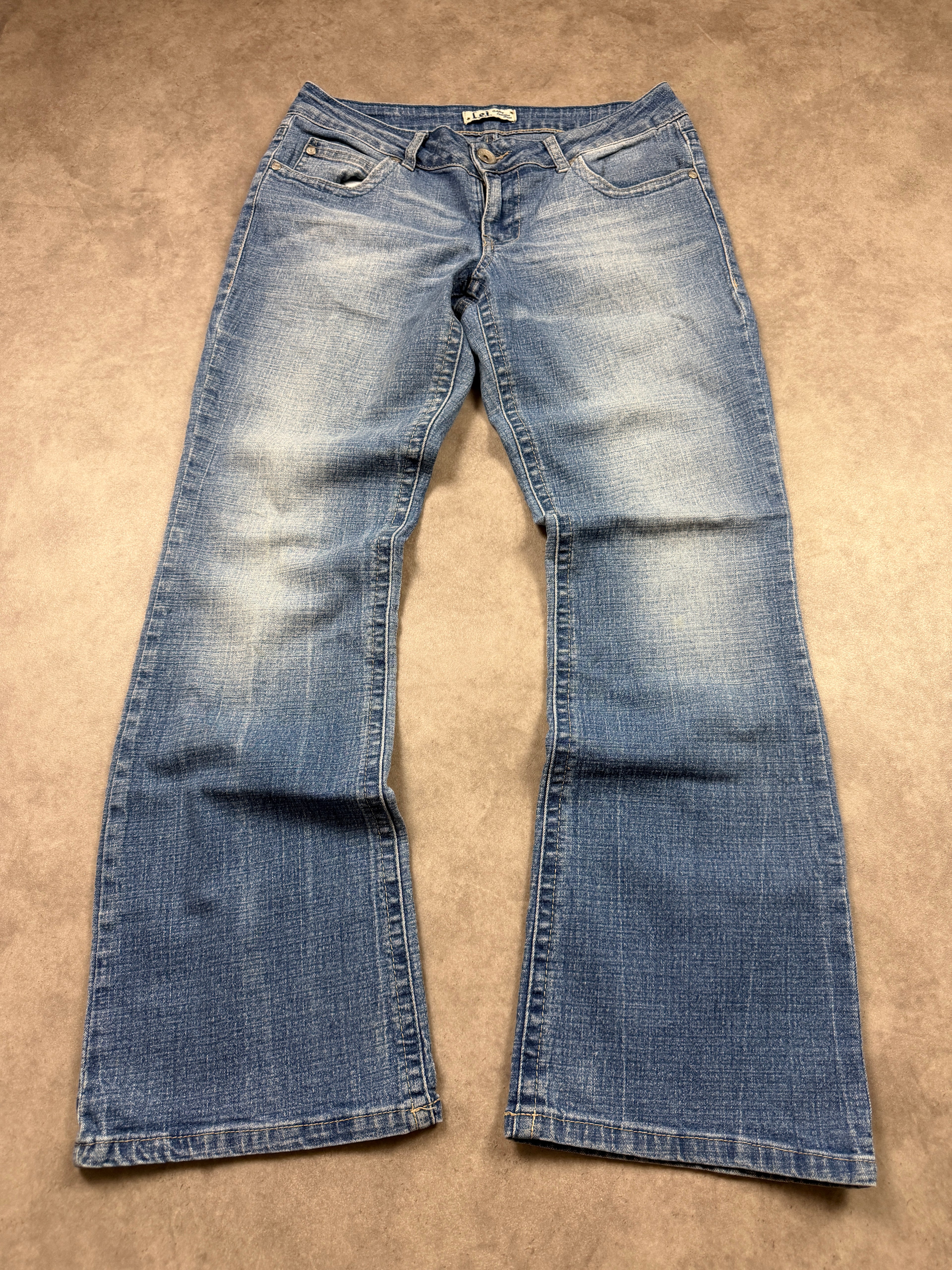 L.E.I. Vintage Jeans Backprint Y2K Bootcut Fit 2006 S Damen