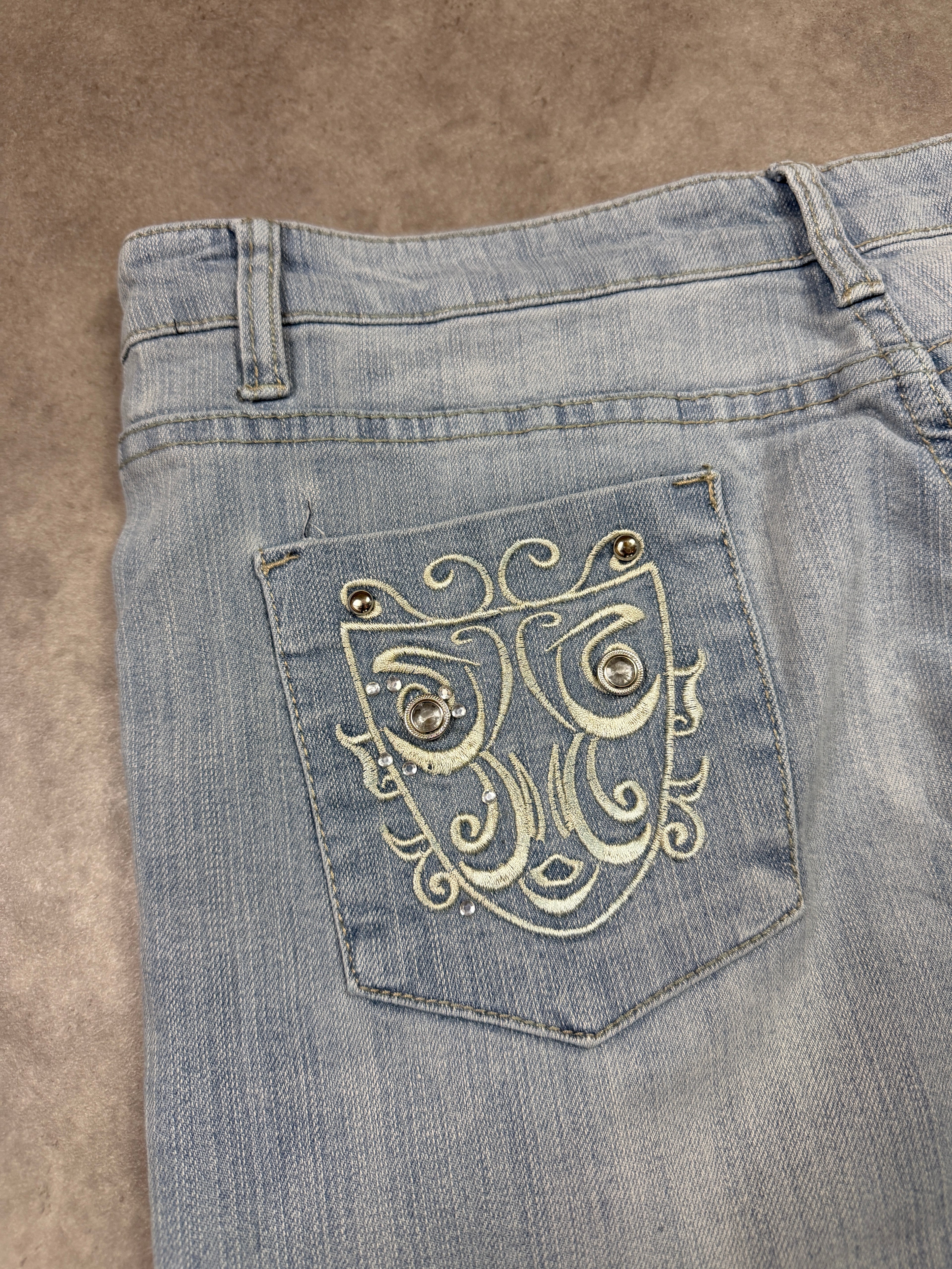 Max Vintage Jeans Backprint Y2K Bootcut Fit 2005 M