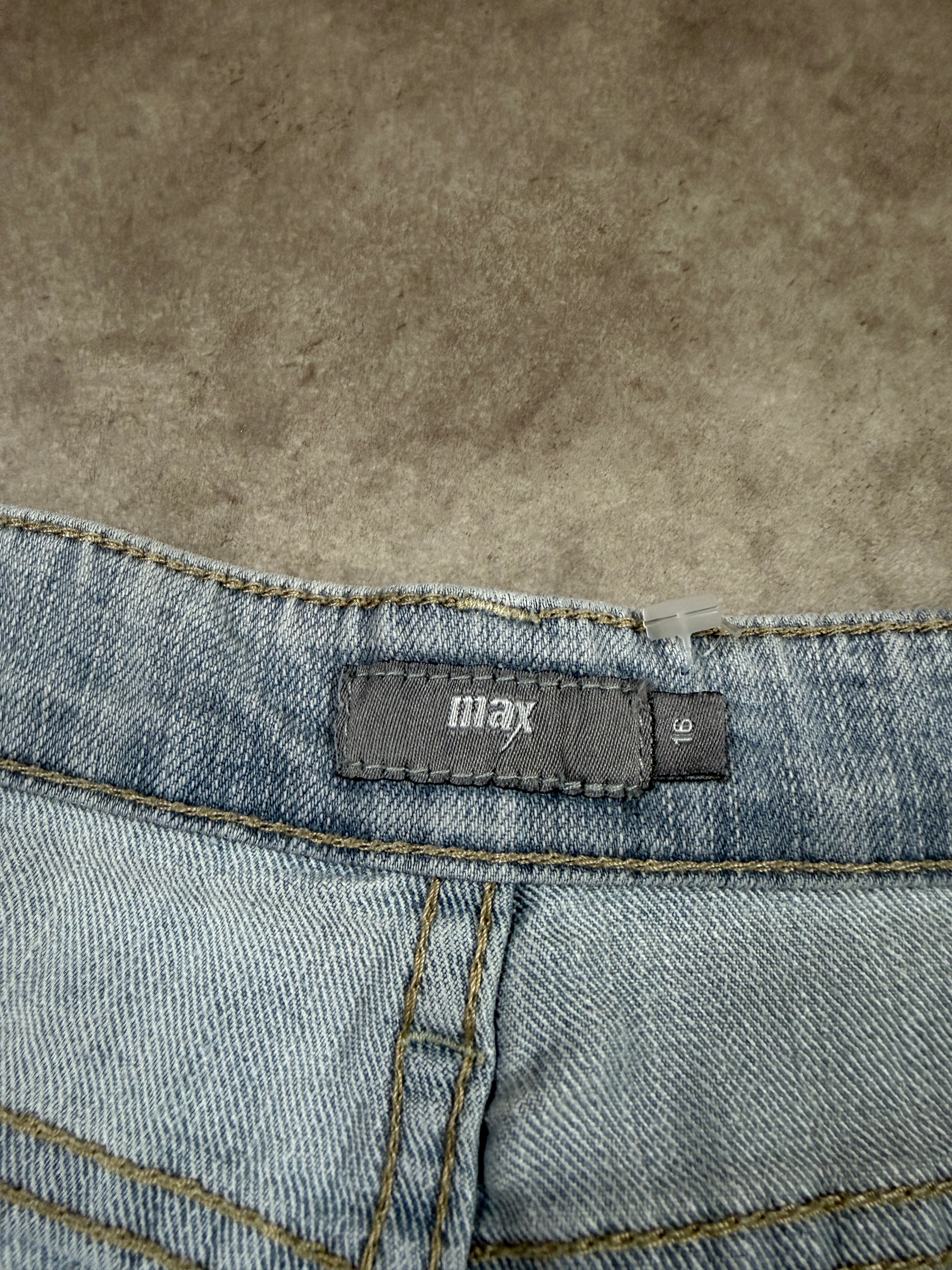 Max Vintage Jeans Backprint Y2K Bootcut Fit 2005 M