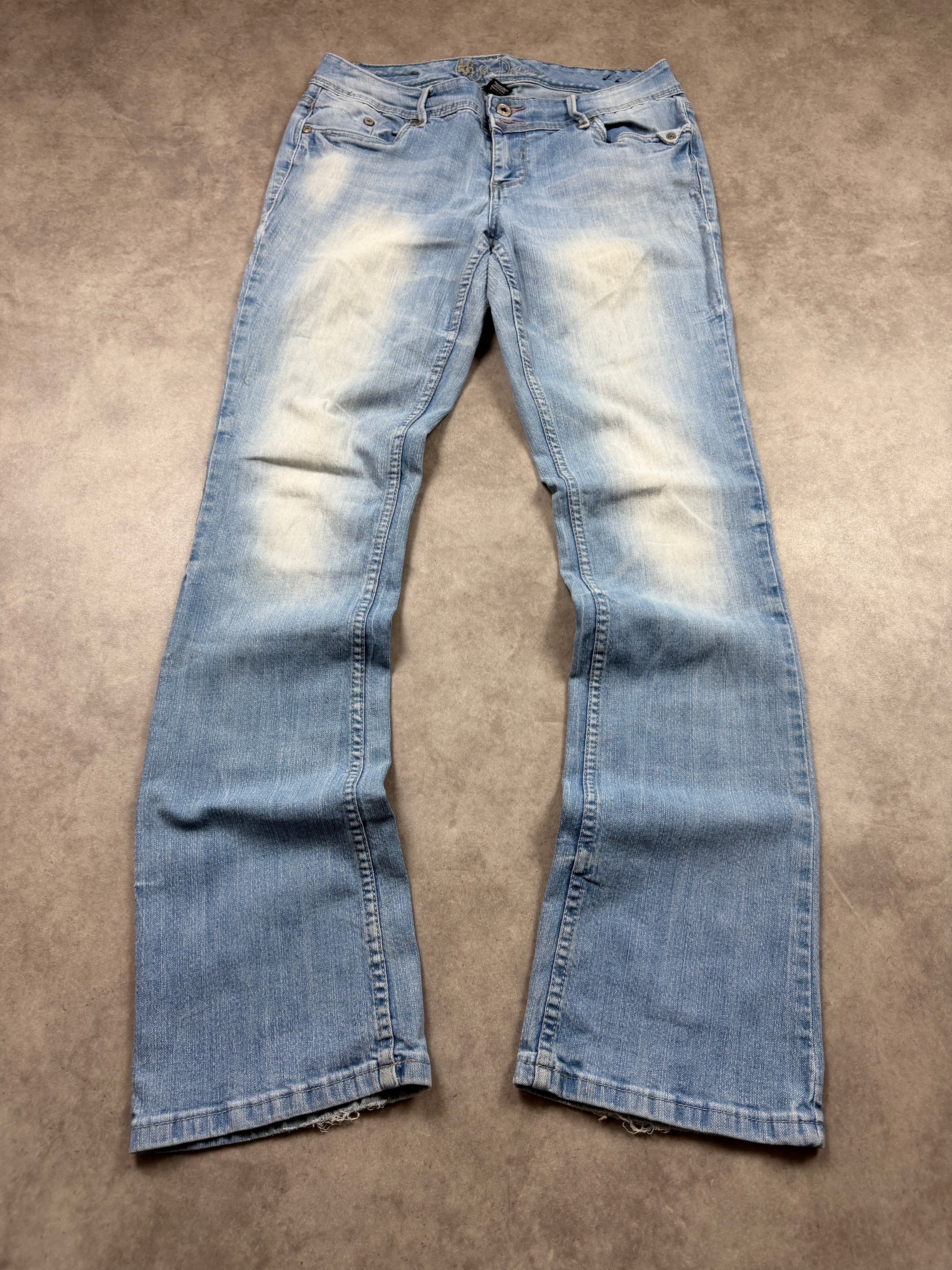 Maya Vintage Jeans Backprint Y2K Bootcut Fit 2006 M Damen