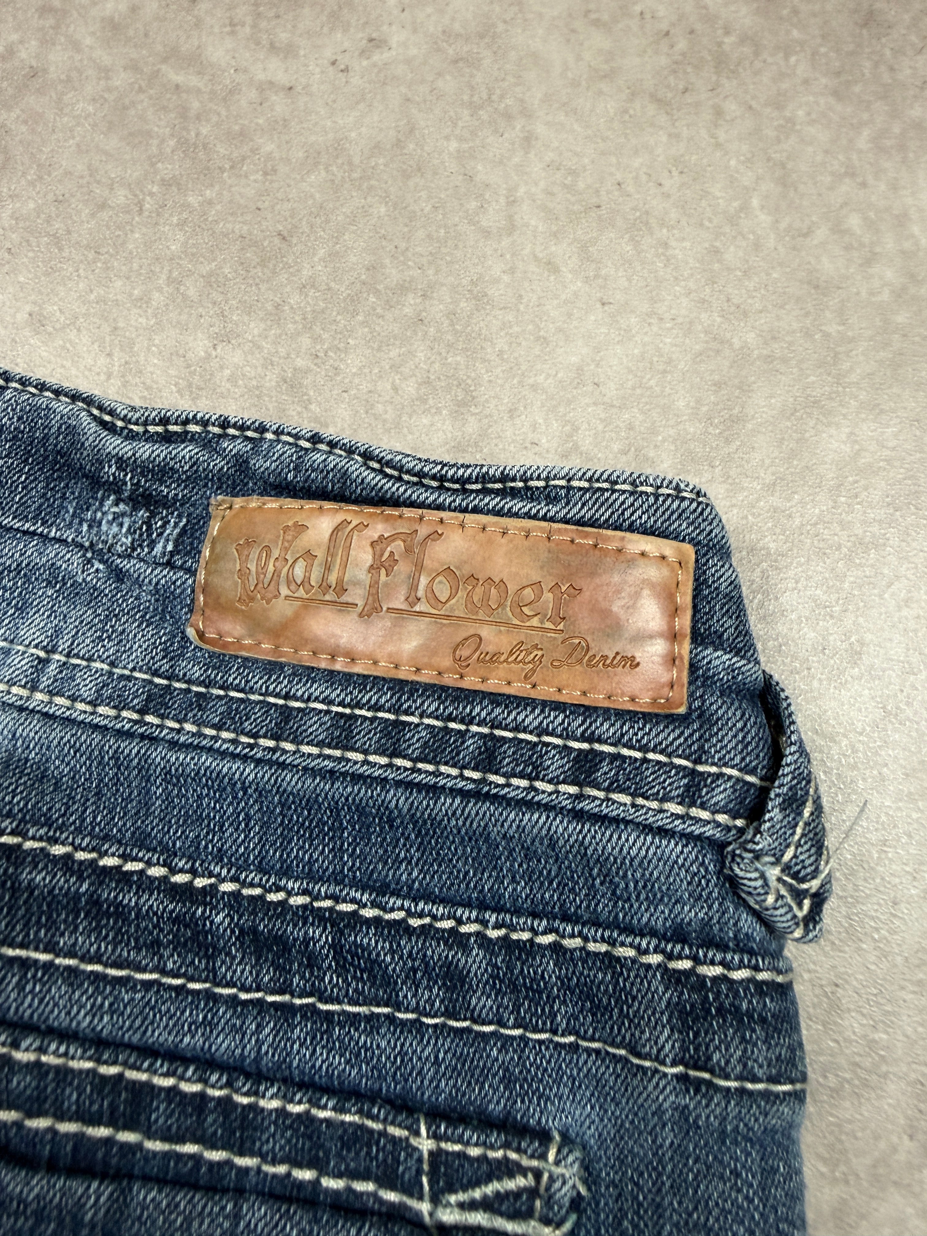 Wallflower Vintage Jeans Backprint Y2K Bootcut Fit 2005 S Damen