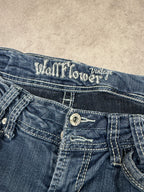 Wallflower Vintage Jeans Backprint Y2K Bootcut Fit 2005 S Damen