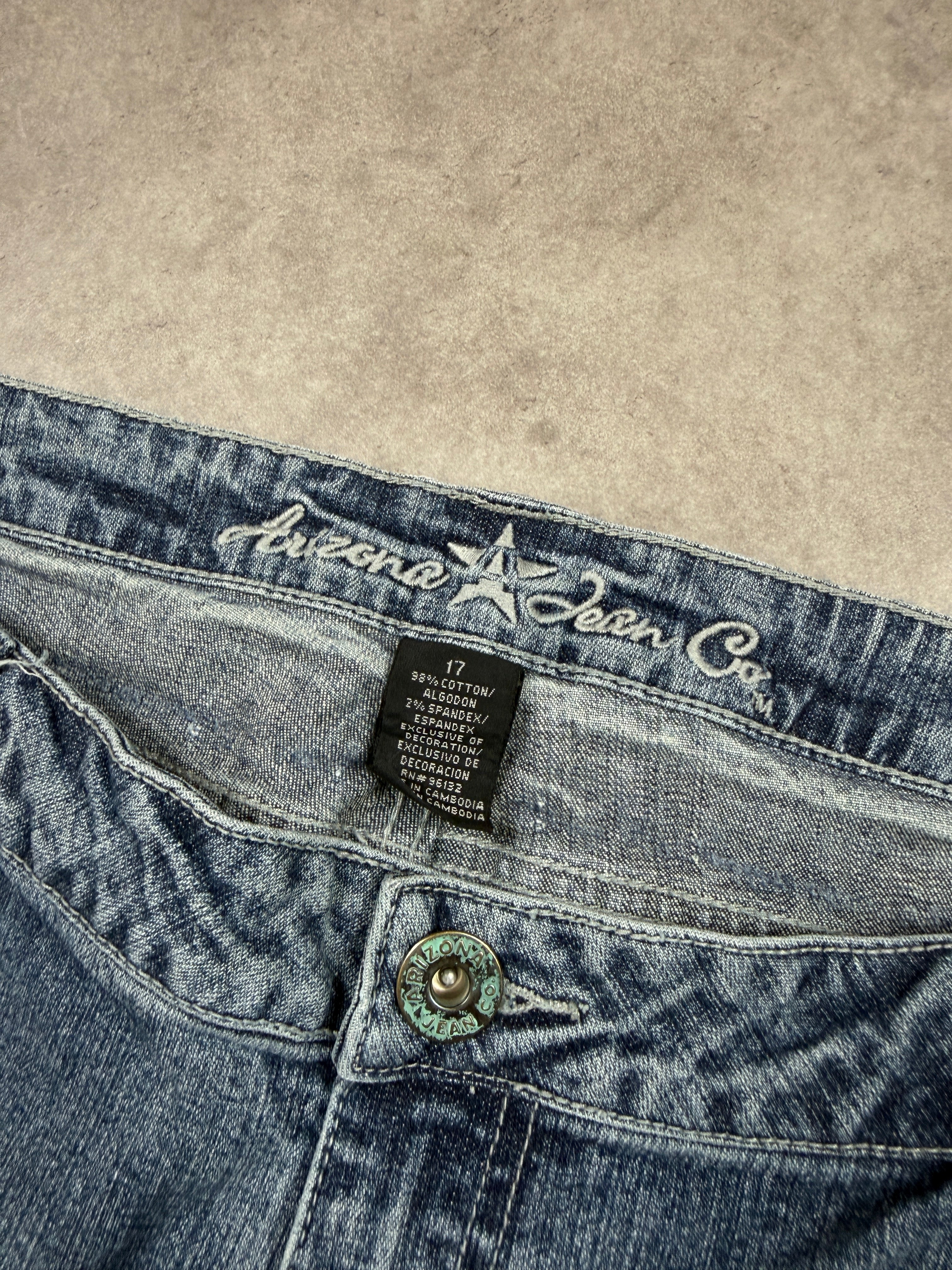 Arizona Vintage Jeans Backprint Y2K Bootcut Fit 2005 M