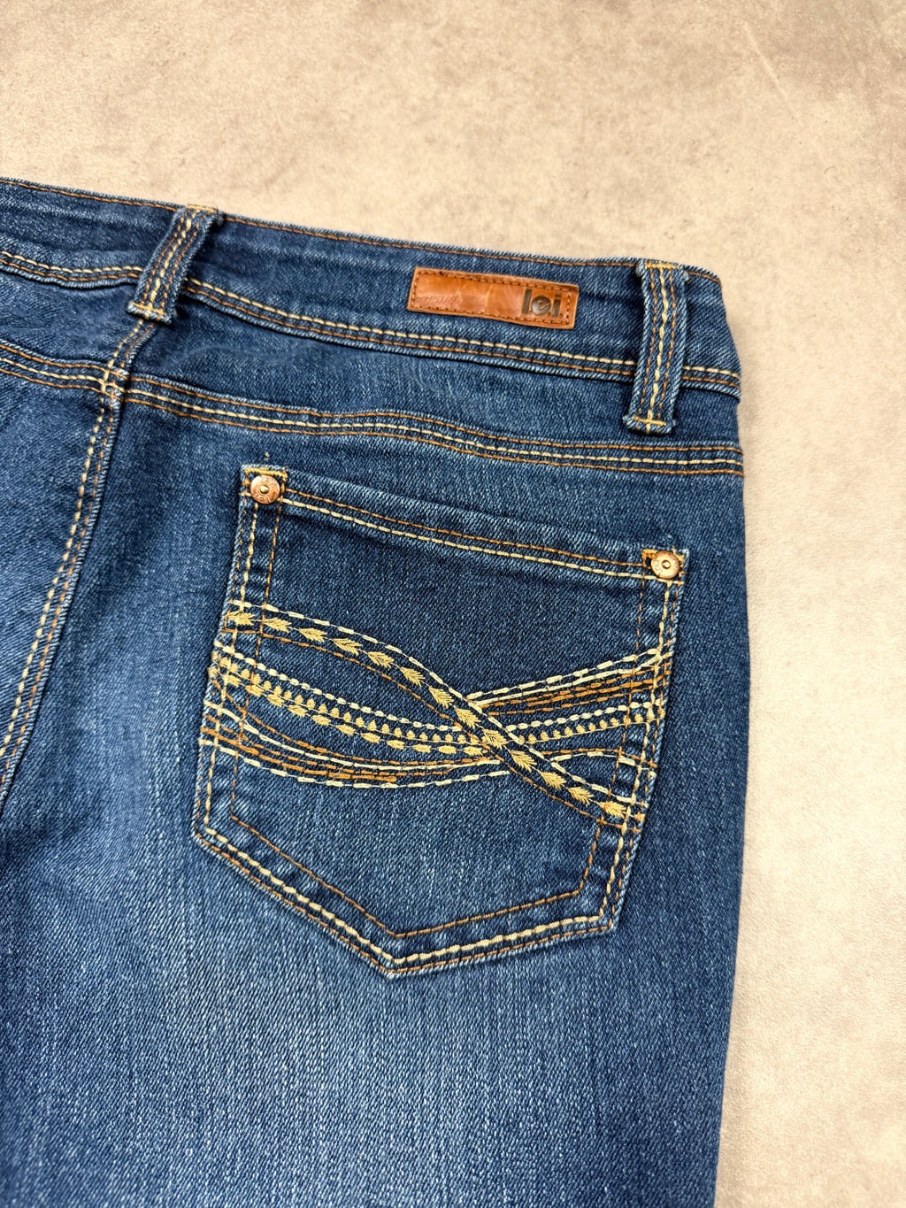 Lei Vintage Jeans Backprint Y2K Bootcut Fit 2007 S Damen