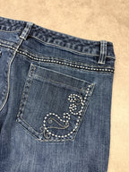 White House Blanc Vintage Jeans Backprint Y2K Bootcut Fit 2005 S Damen