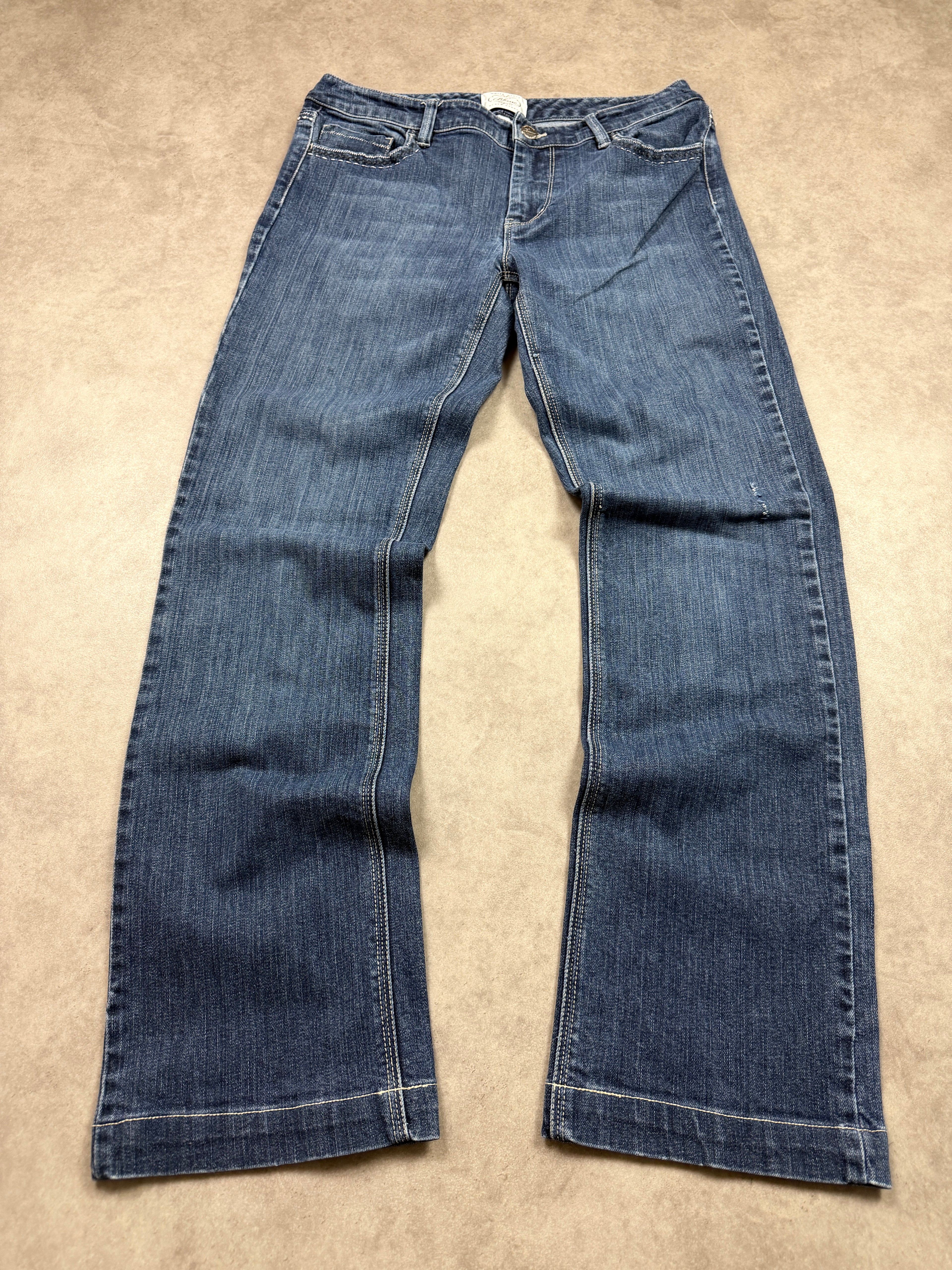 White House Blanc Vintage Jeans Backprint Y2K Bootcut Fit 2005 S Damen