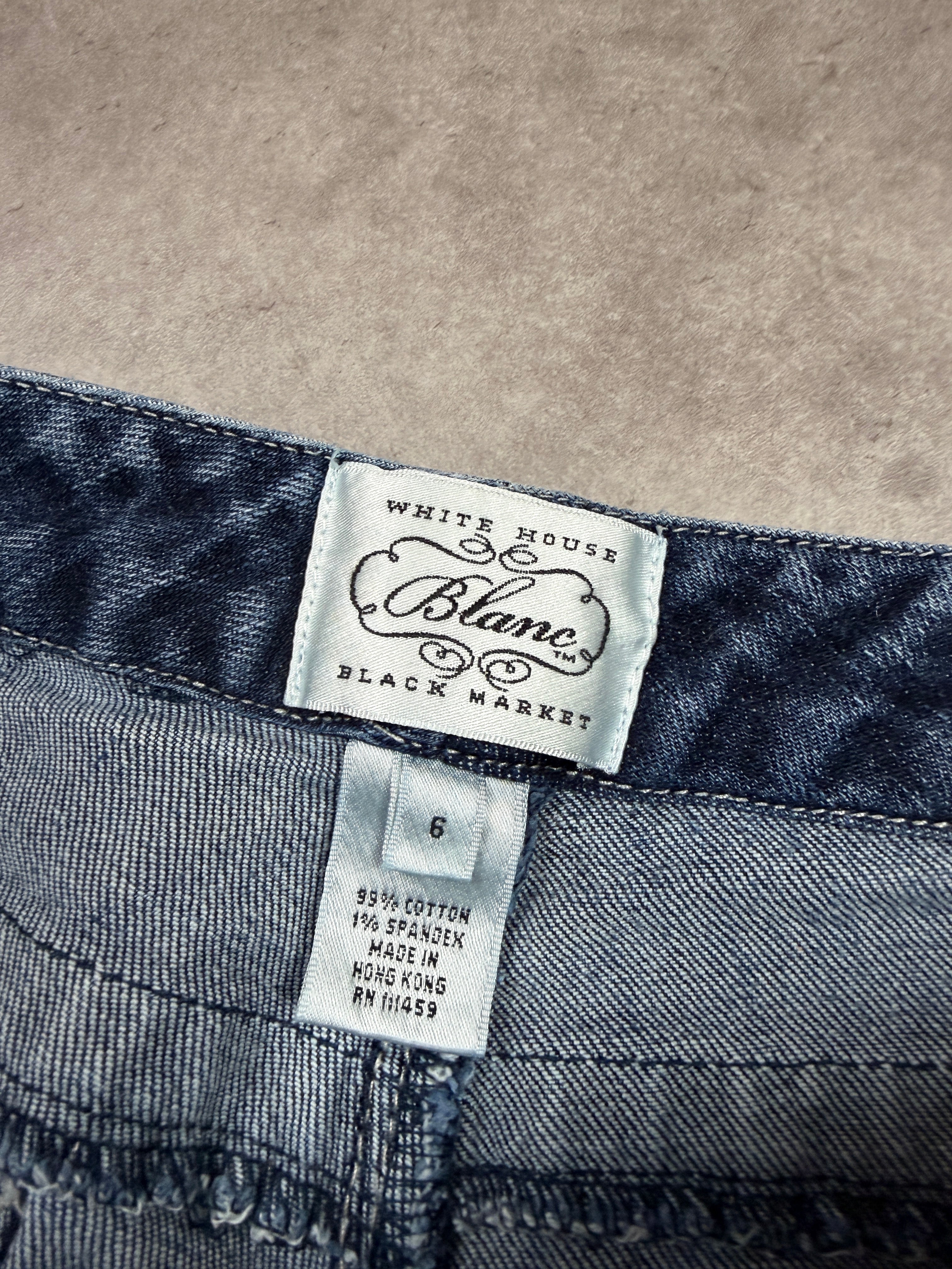 White House Blanc Vintage Jeans Backprint Y2K Bootcut Fit 2005 S Damen