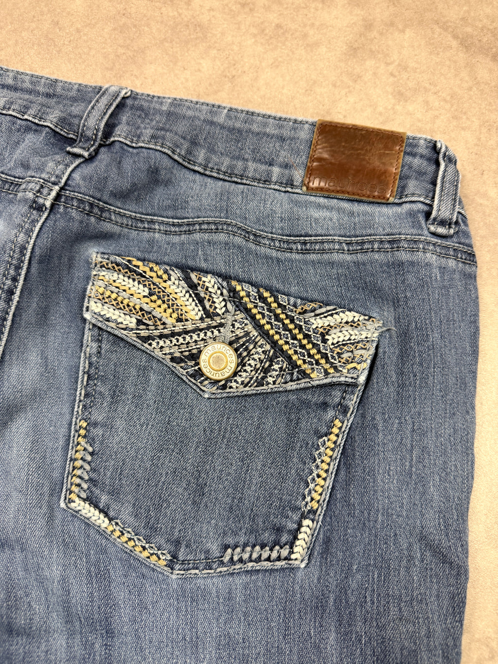 Maurices Vintage Jeans Backprint Y2K Bootcut Fit 2004 M Damen