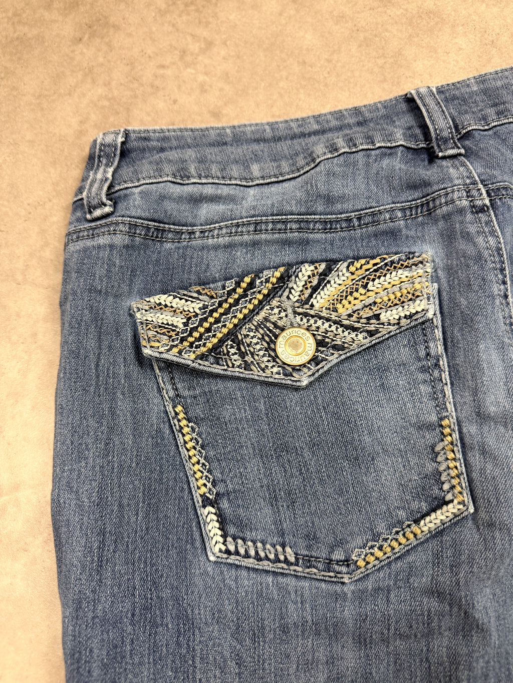 Maurices Vintage Jeans Backprint Y2K Bootcut Fit 2004 M Damen