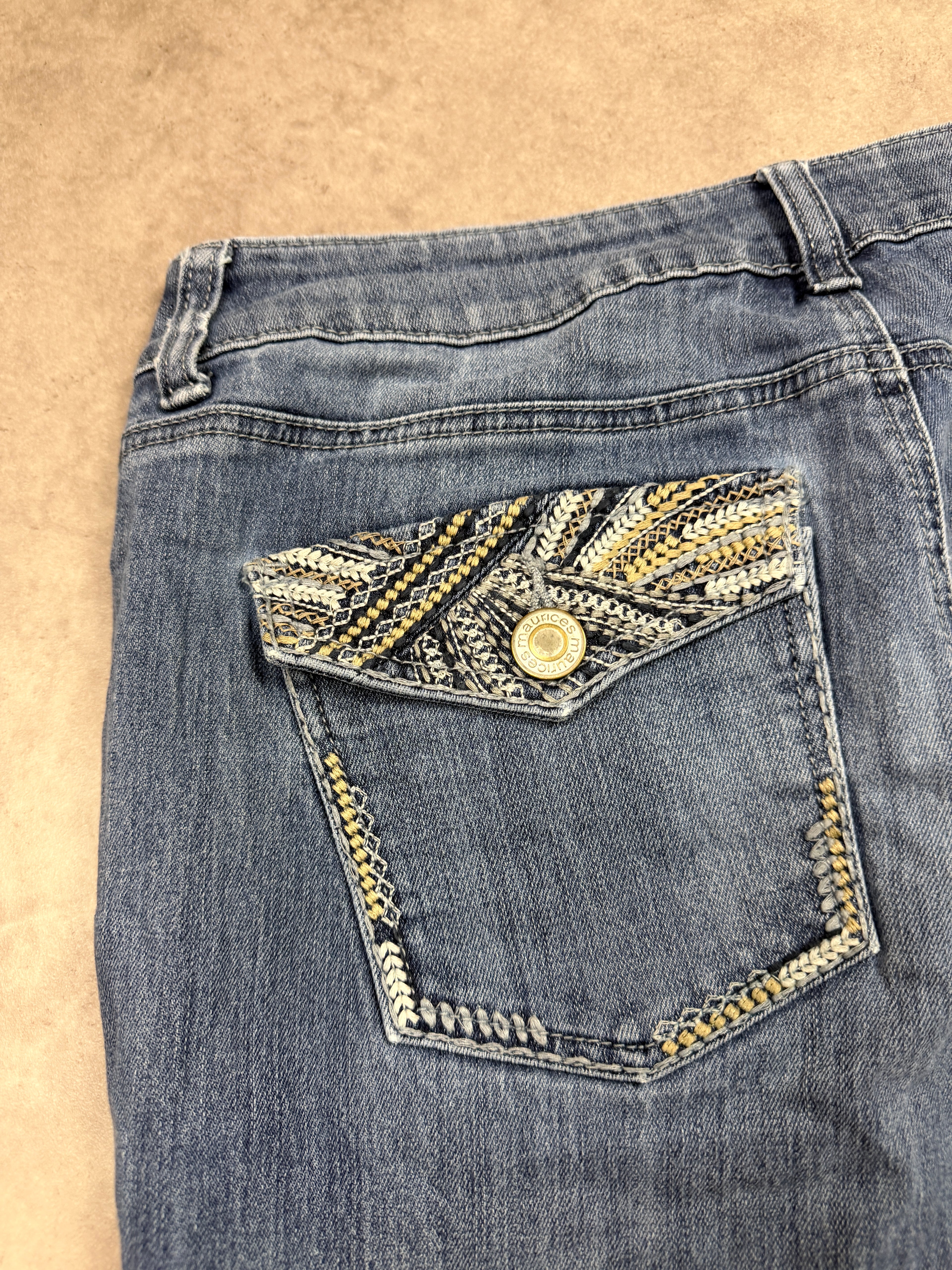 Maurices Vintage Jeans Backprint Y2K Bootcut Fit 2004 M Damen