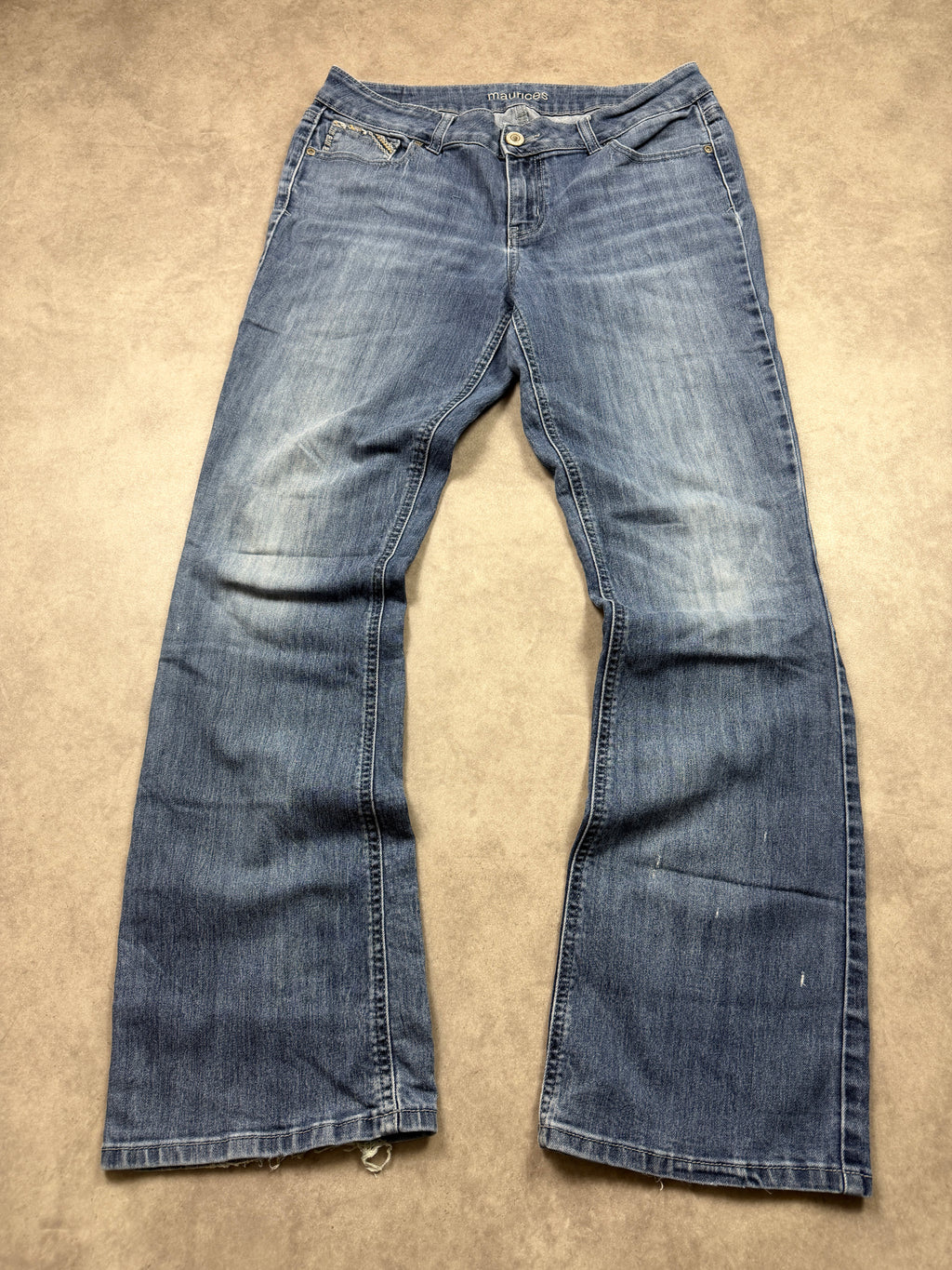 Maurices Vintage Jeans Backprint Y2K Bootcut Fit 2004 M Damen