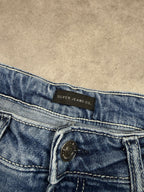 Silver Vintage Jeans Backprint Y2K Bootcut Fit 2005 M Damen