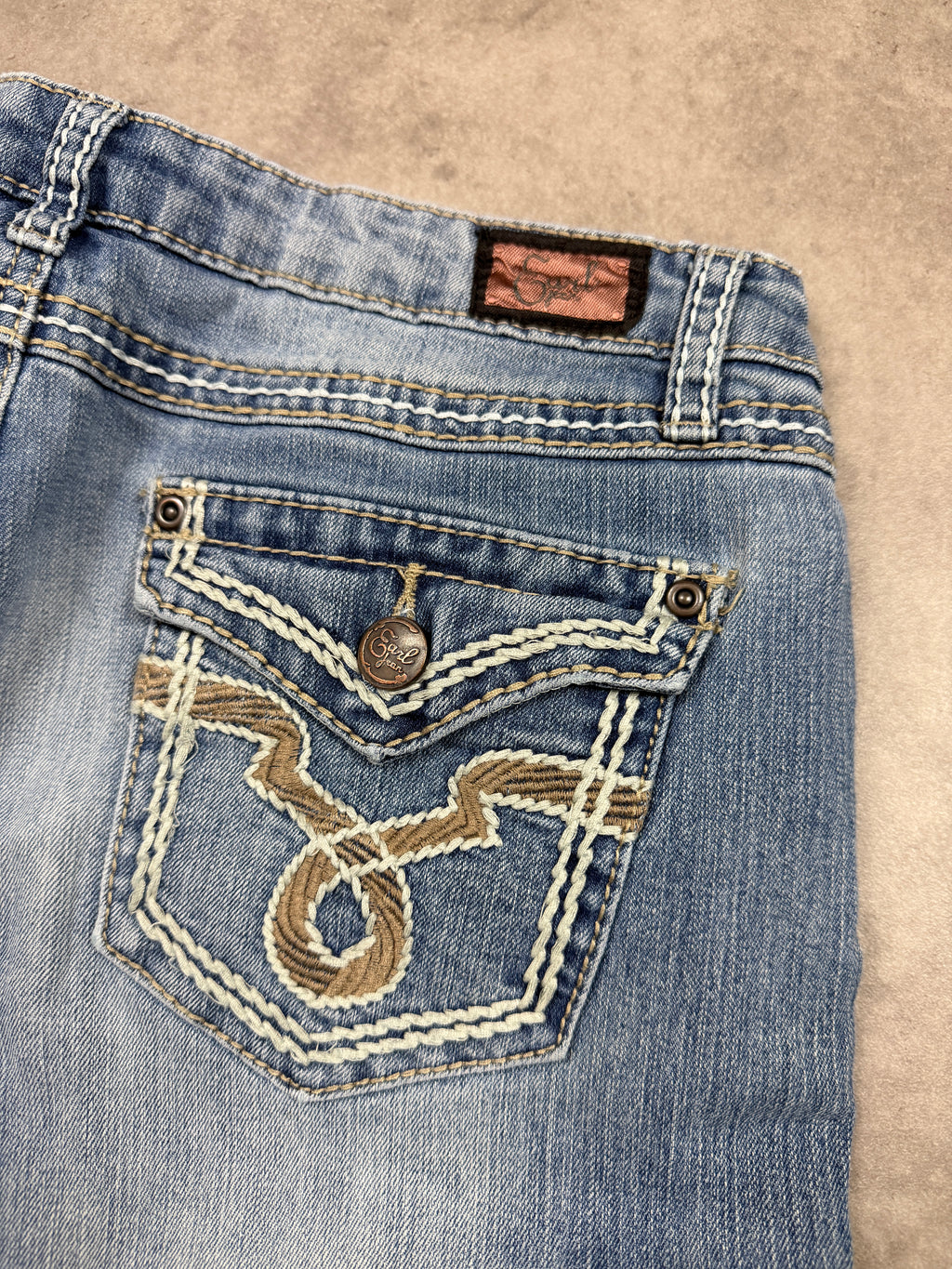 Earl Jean Vintage Jeans Backprint Y2K Bootcut Fit 2005 M Damen