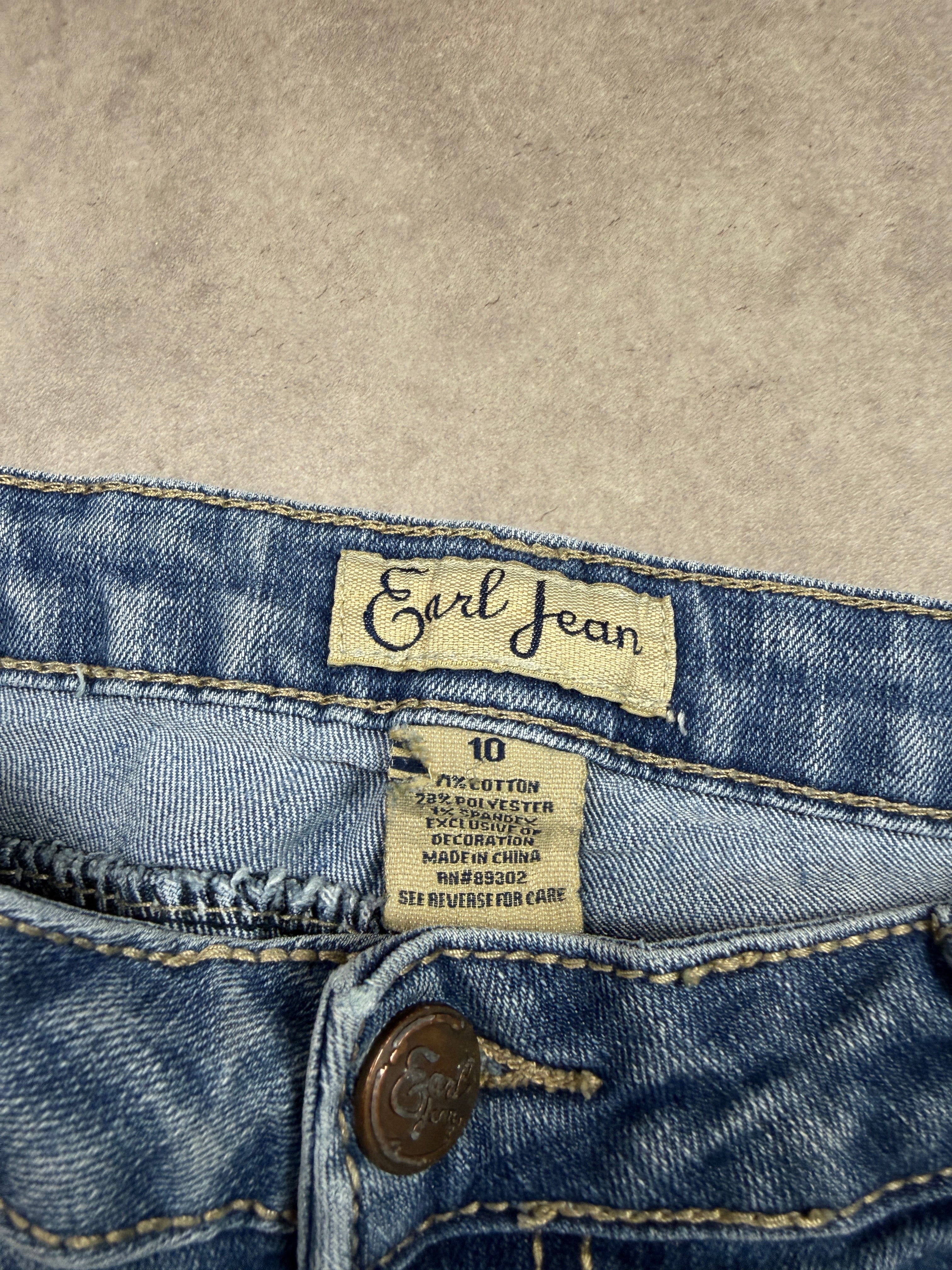 Earl Jean Vintage Jeans Backprint Y2K Bootcut Fit 2005 M Damen