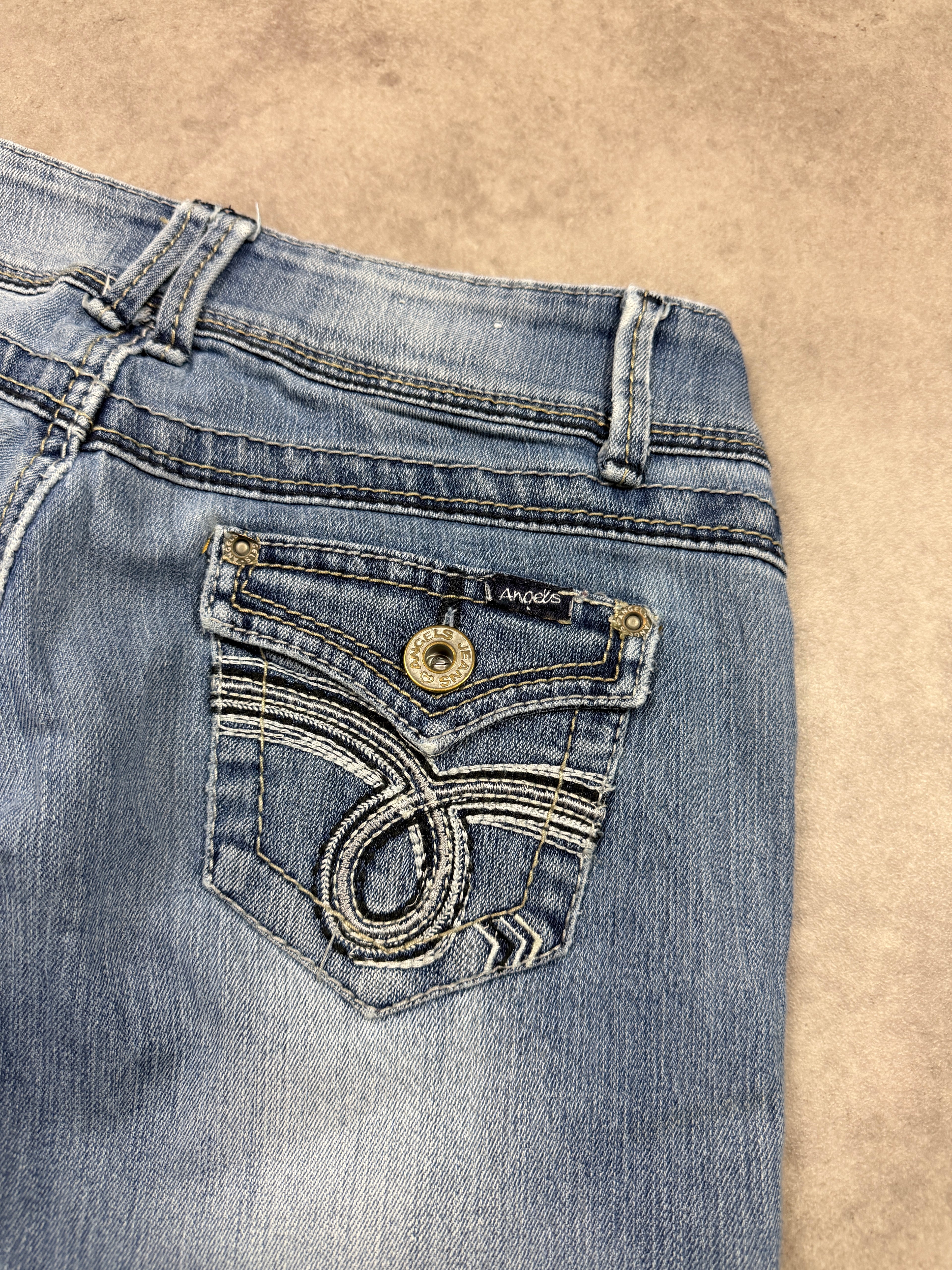 Angels Vintage Jeans Backprint Y2K Bootcut Fit 2005 S Damen
