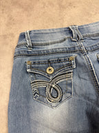 Angels Vintage Jeans Backprint Y2K Bootcut Fit 2005 S Damen