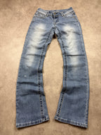 Angels Vintage Jeans Backprint Y2K Bootcut Fit 2005 S Damen