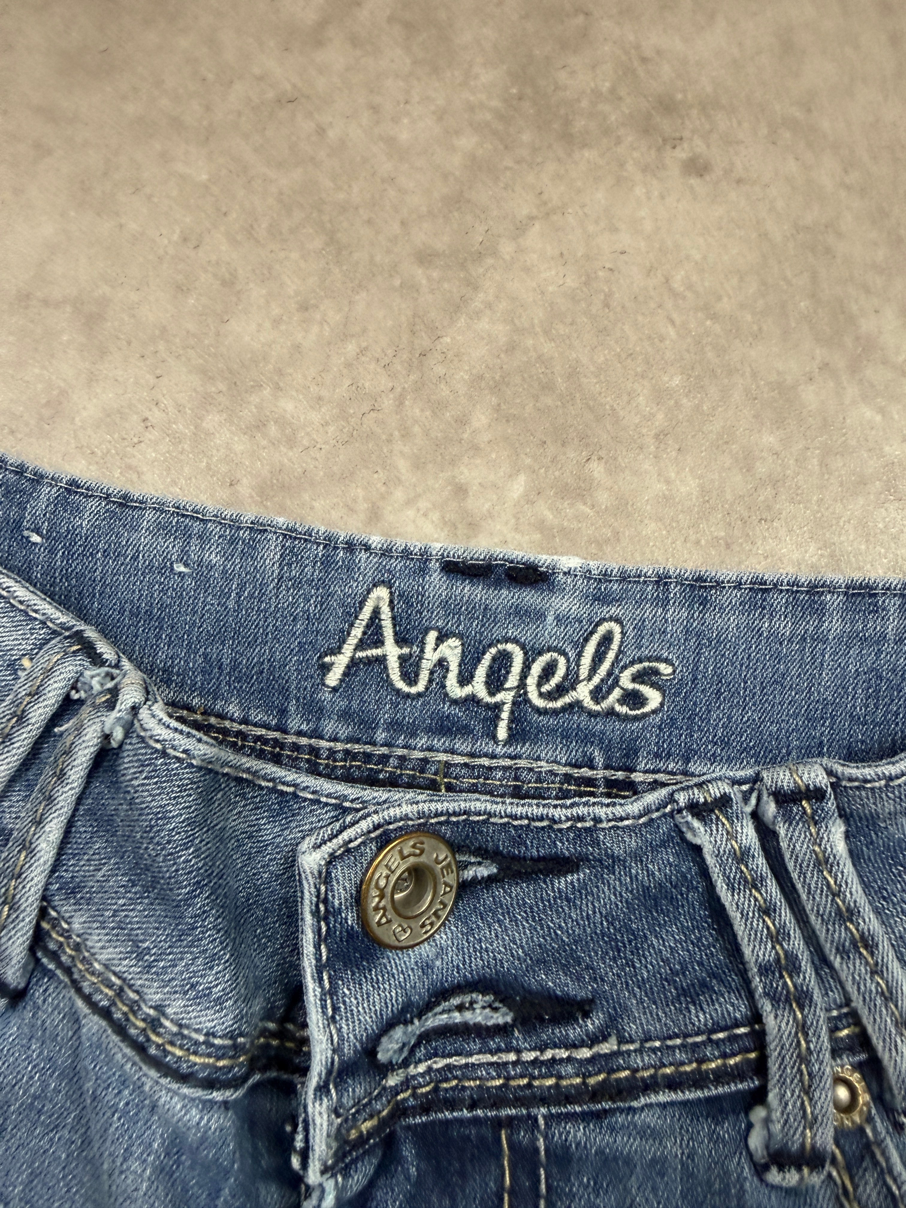 Angels Vintage Jeans Backprint Y2K Bootcut Fit 2005 S Damen
