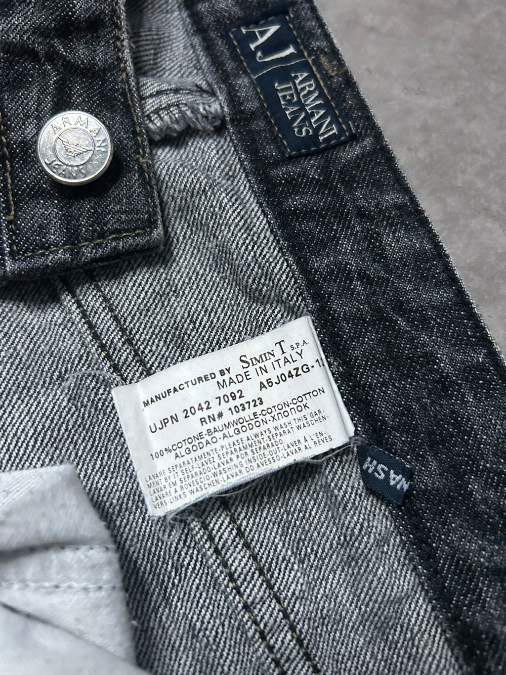 Armani Vintage Regular Fit Jeans 2007 S