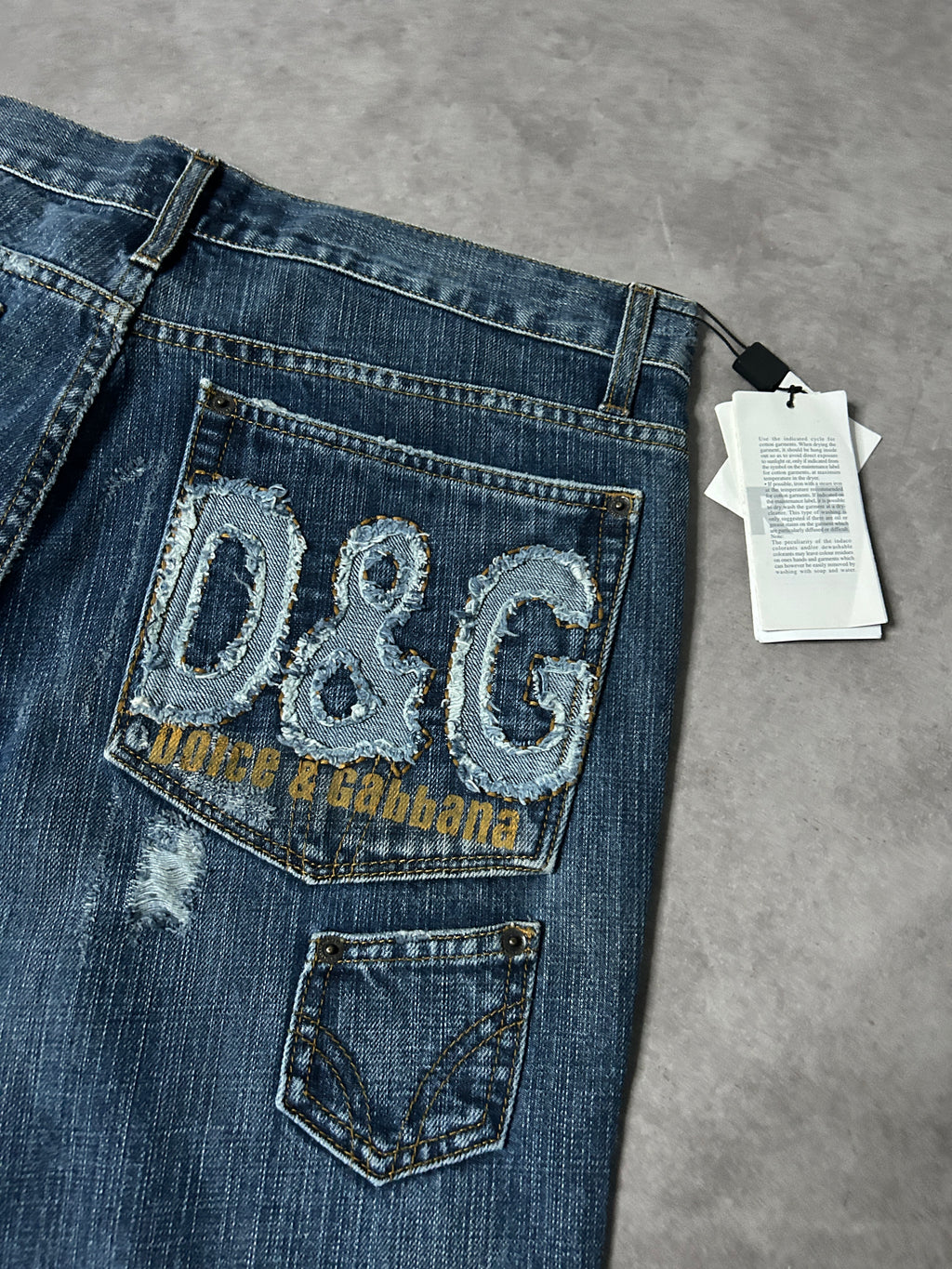 D&G Vintage Straight Fit Jeans*Rare*2008 XL