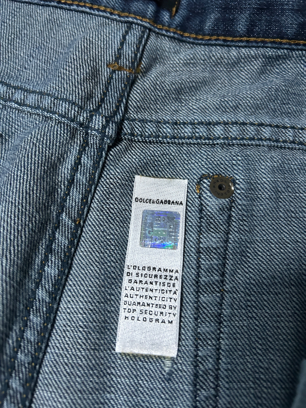 D&G Vintage Straight Fit Jeans*Rare*2008 XL