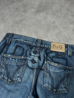 D&G Vintage Straight Fit Jeans*Rare*2005 L