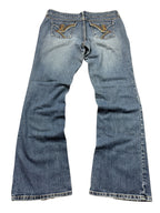 nobo Vintage Backprint Y2K Bootcut Jeans ca. 2000s Größe M