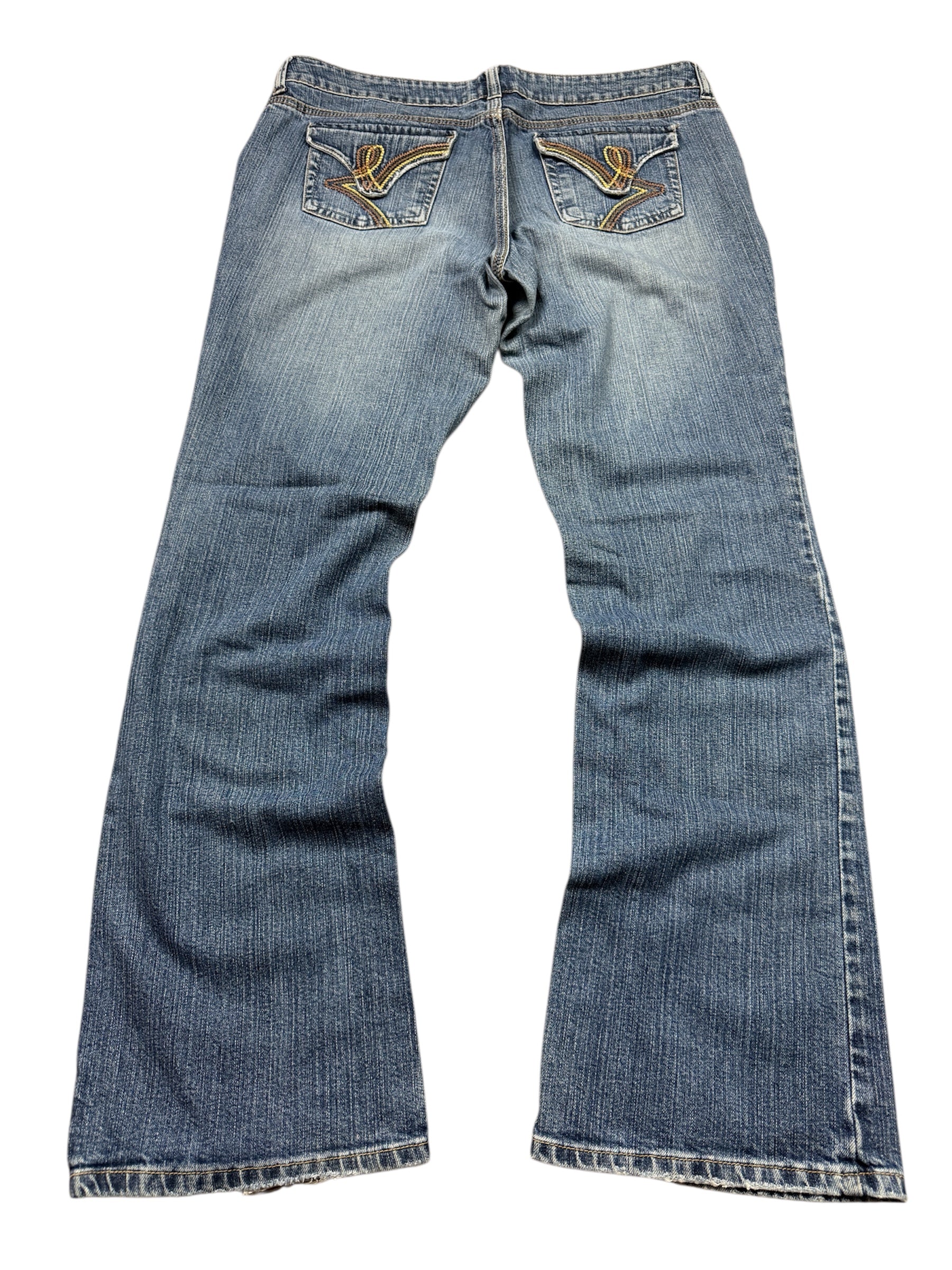 nobo Vintage Backprint Y2K Bootcut Jeans ca. 2000s Größe M