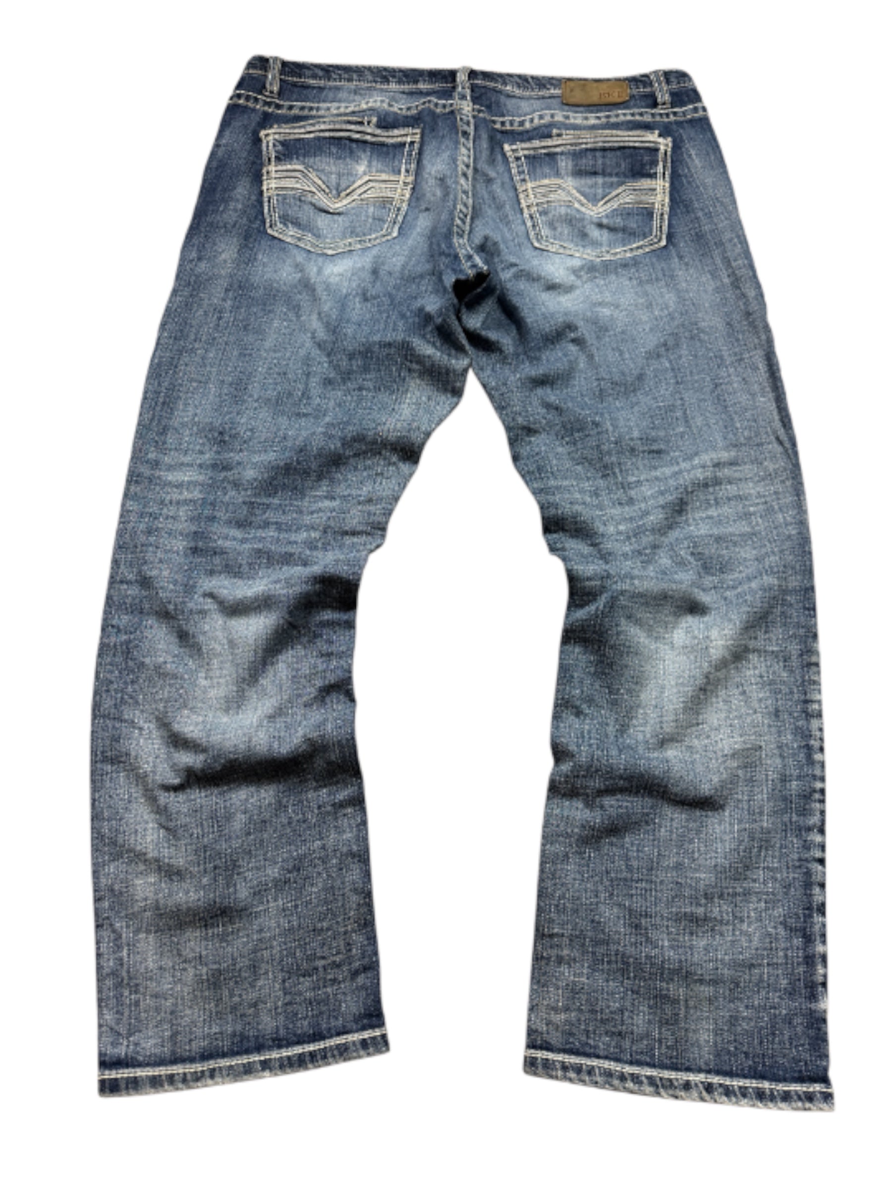 BKE Vintage Jeans Backprint Y2K Straight Fit 2007 L