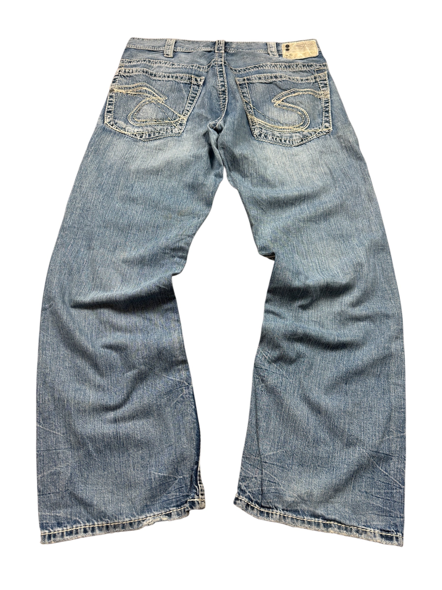 Silver Jeans Vintage Jeans Backprint Y2K Straight Fit 2005 L