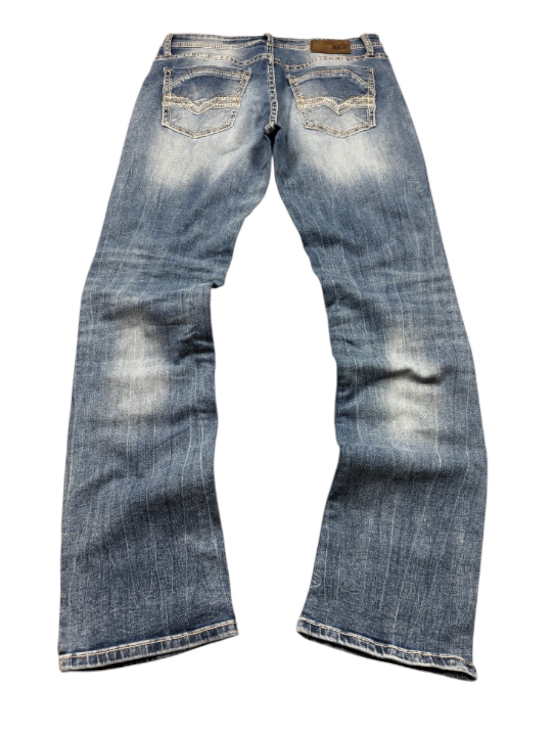 BKE Vintage Jeans Backprint Y2K Straight Fit 2008 M Damen